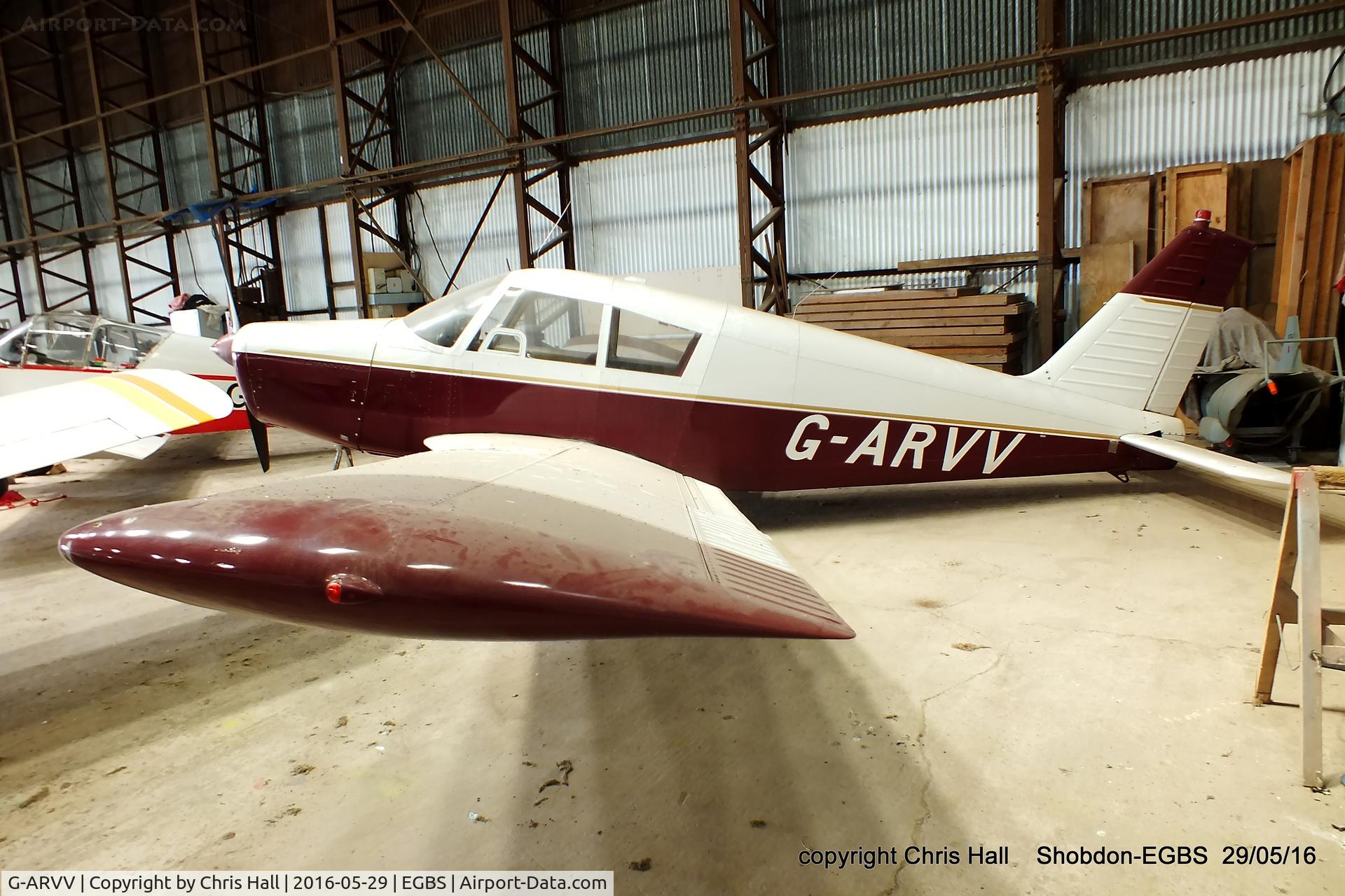 G-ARVV, 1962 Piper PA-28-160 Cherokee Cherokee C/N 28-451, at Shobdon
