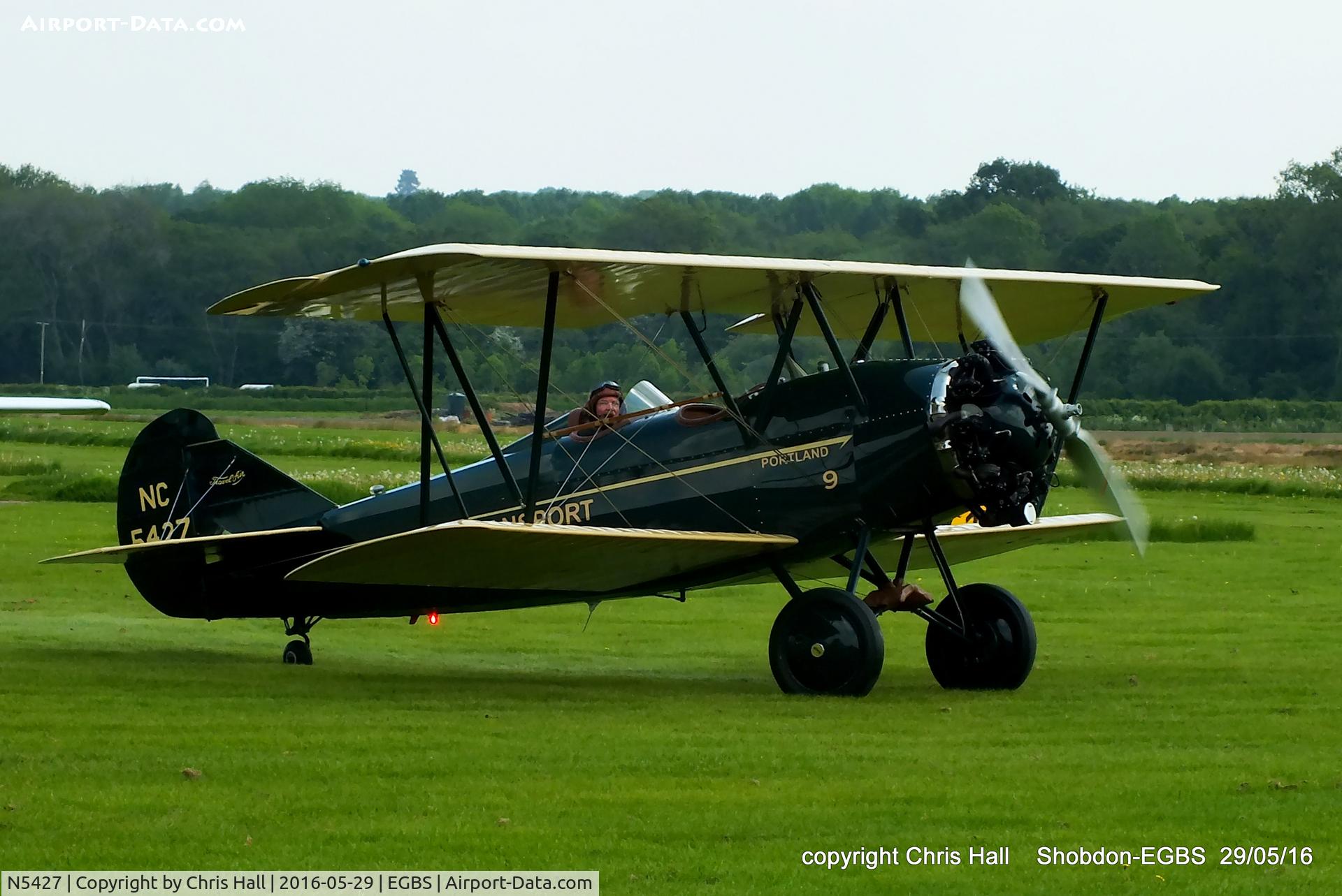N5427, 1928 Travel Air 4000 C/N 516, at Shobdon