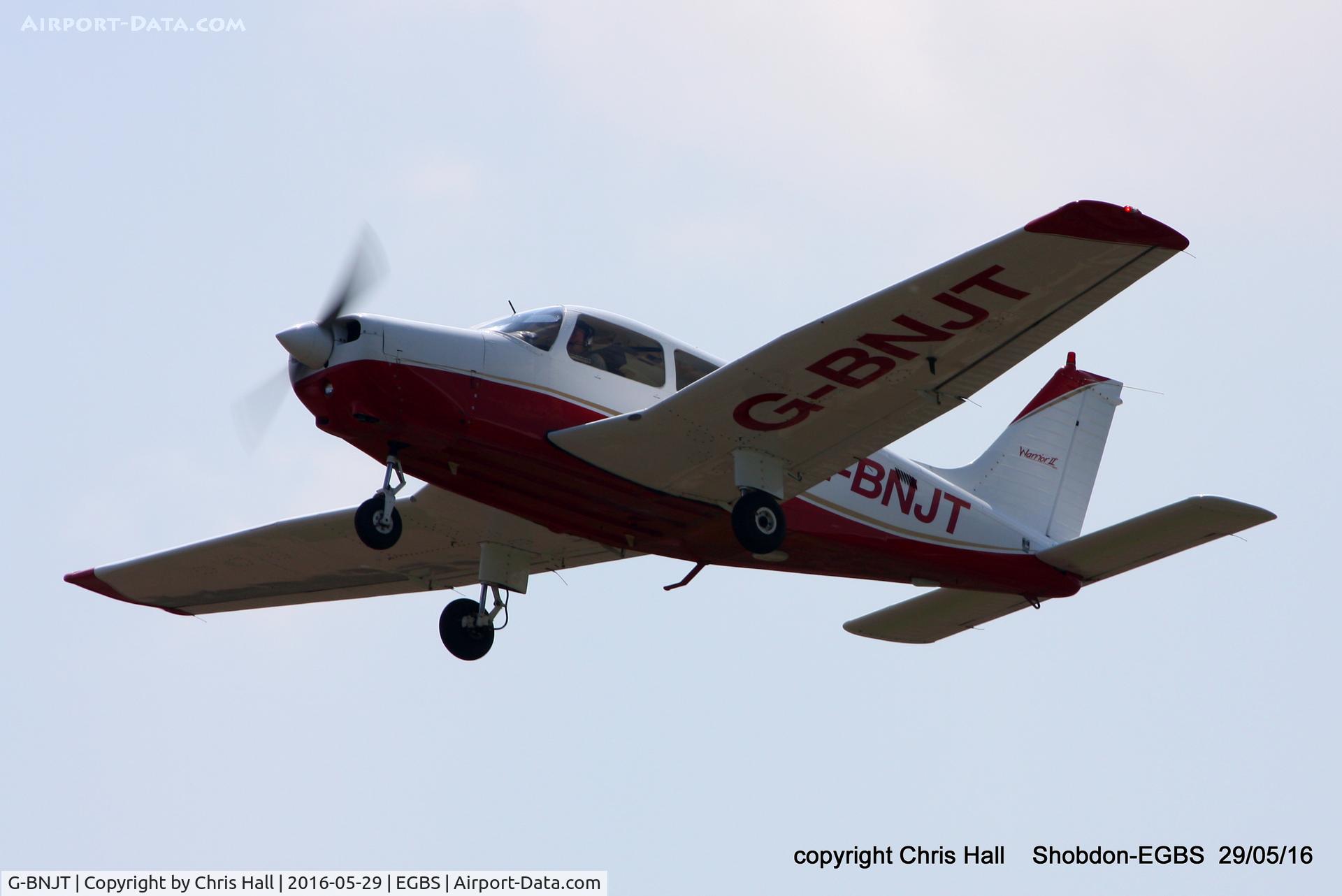 G-BNJT, 1981 Piper PA-28-161 Cherokee Warrior II C/N 28-8116184, at Shobdon
