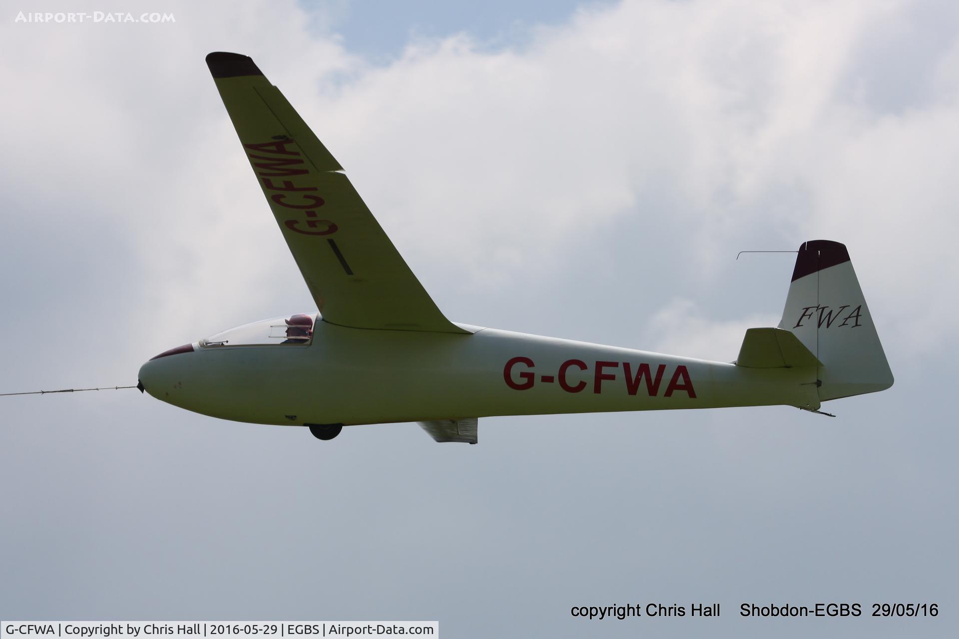 G-CFWA, 1964 Schleicher Ka-6CR Rhonsegler C/N 6227, at Shobdon