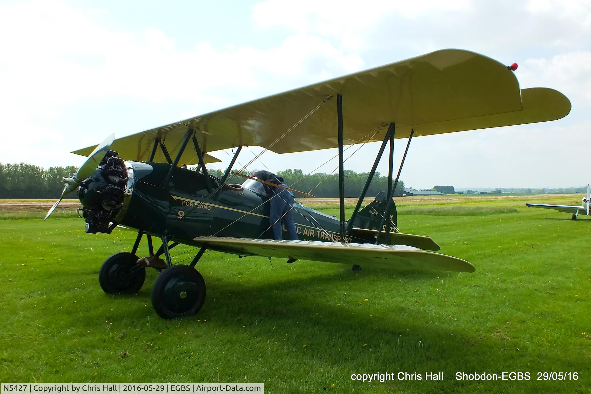 N5427, 1928 Travel Air 4000 C/N 516, at Shobdon