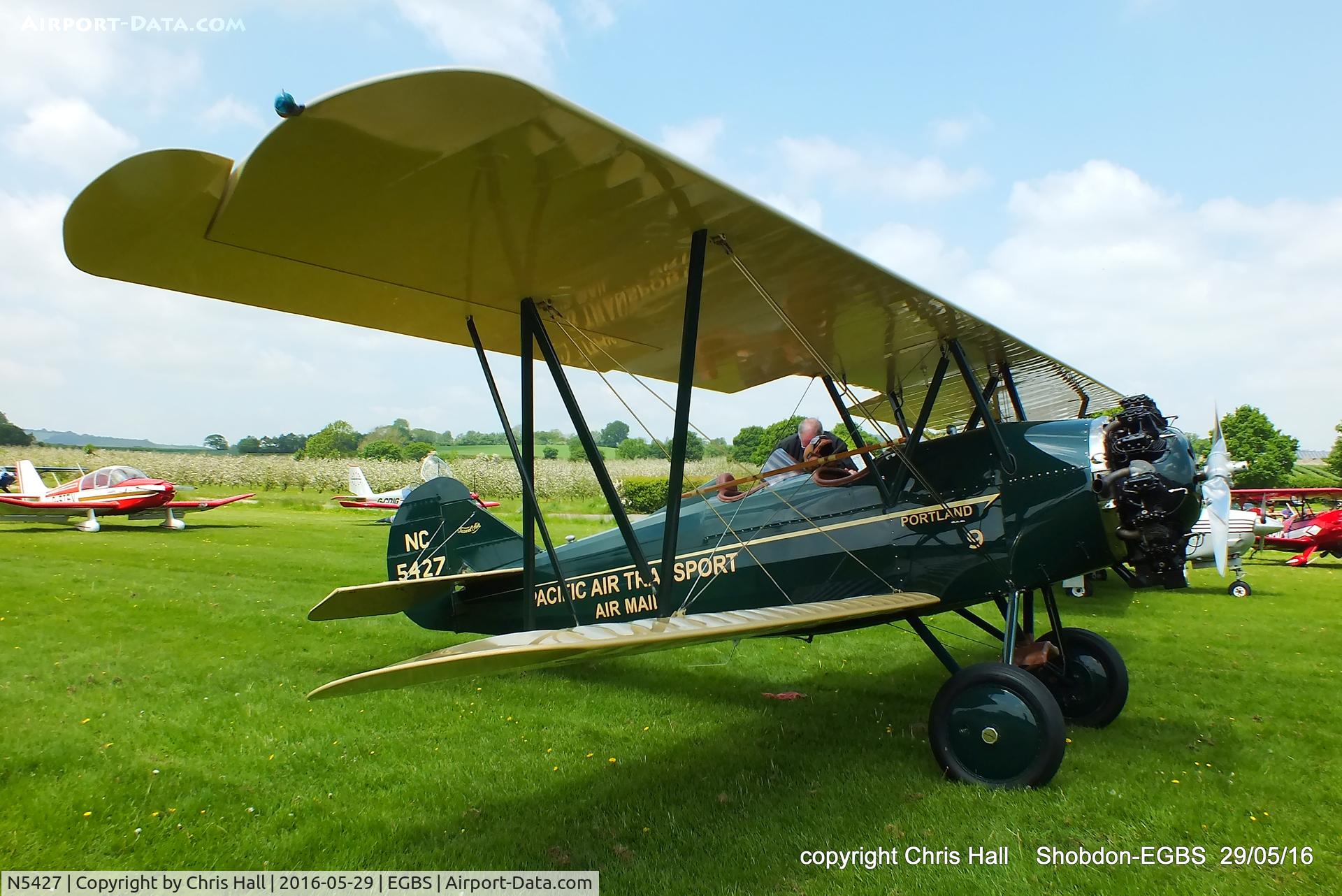 N5427, 1928 Travel Air 4000 C/N 516, at Shobdon