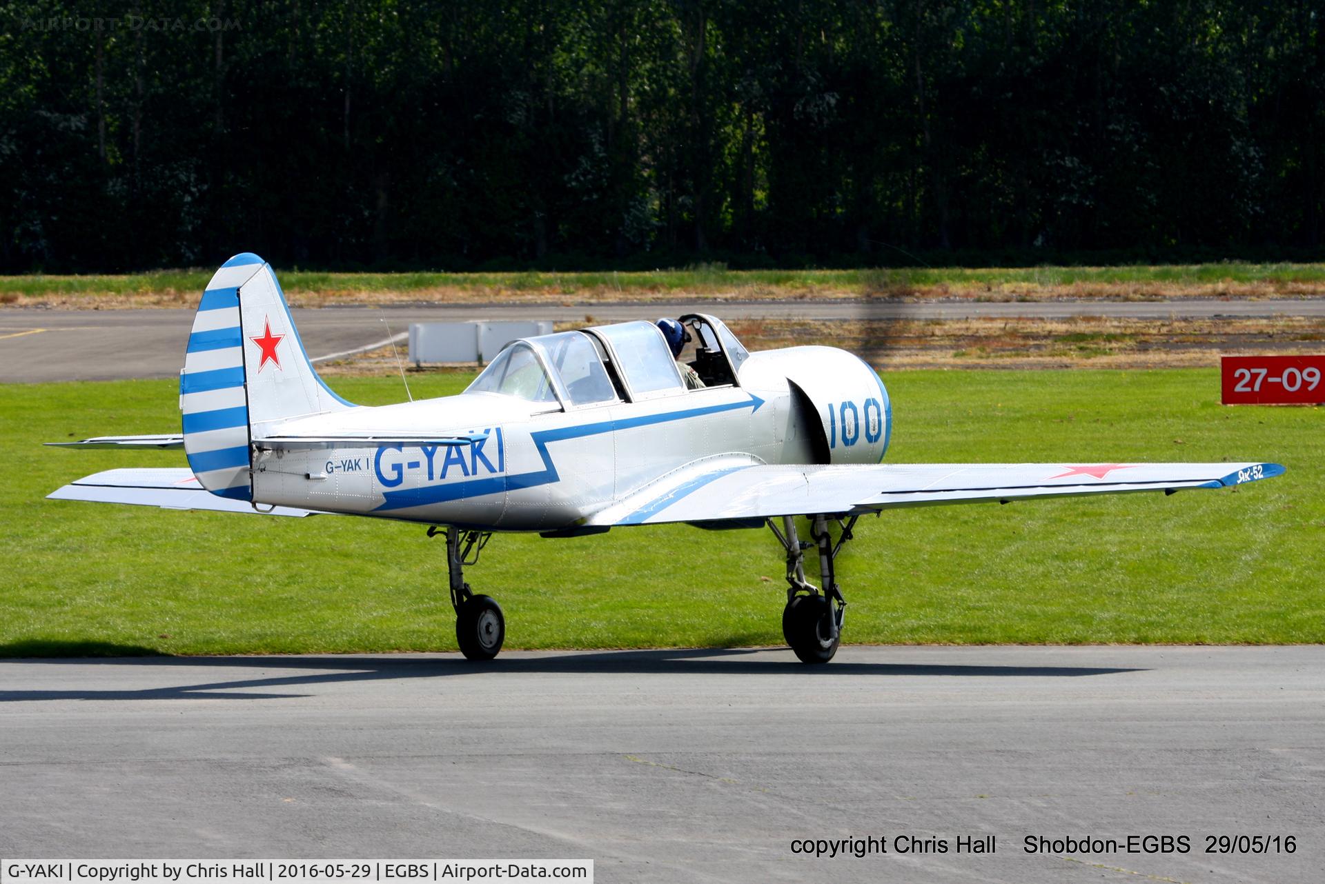 G-YAKI, 1986 Bacau Yak-52 C/N 866904, at Shobdon