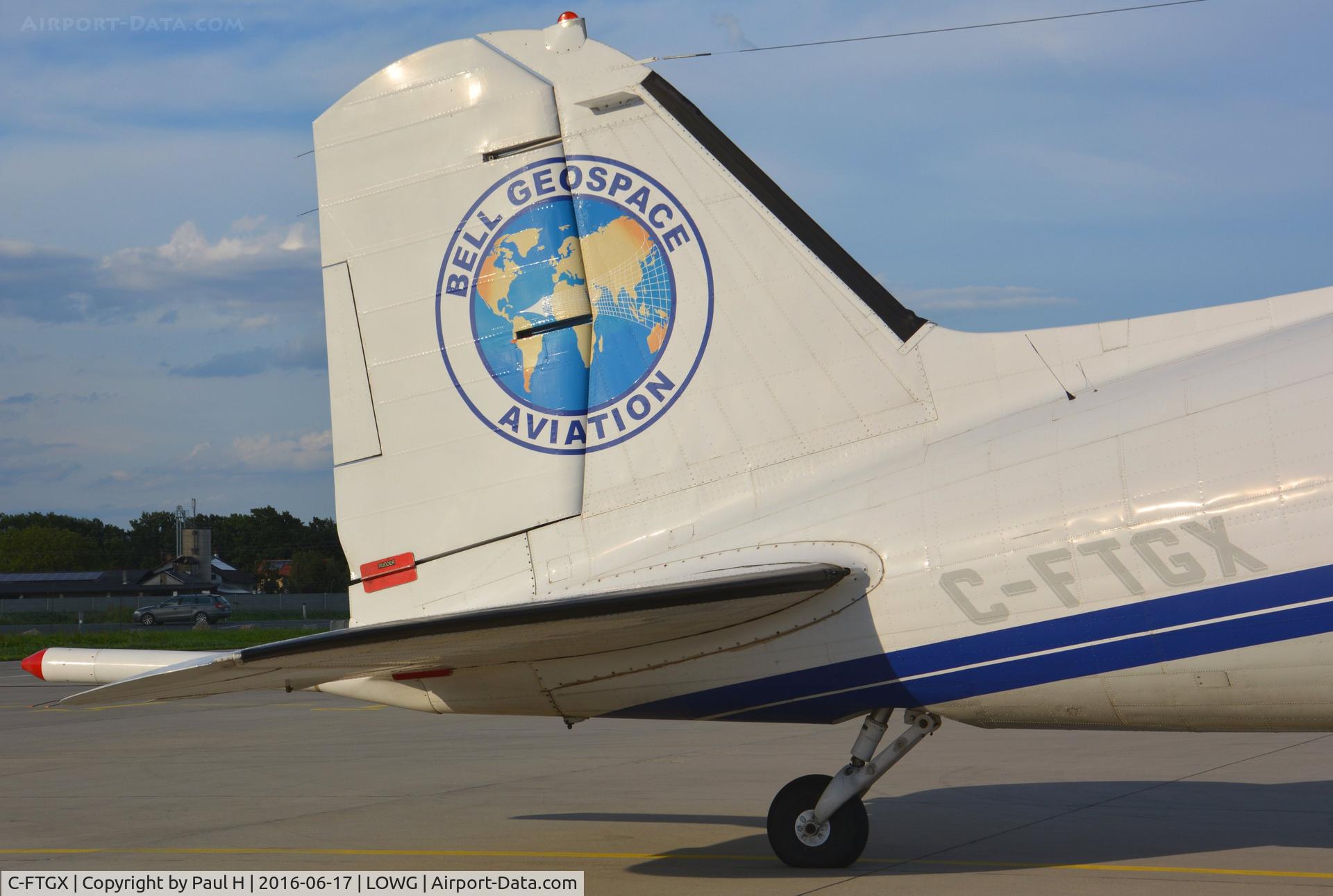 C-FTGX, 1944 Douglas Basler BT67 (DC-3TP) C/N 25769, 72 year old DC-3 making a night-stop in Graz