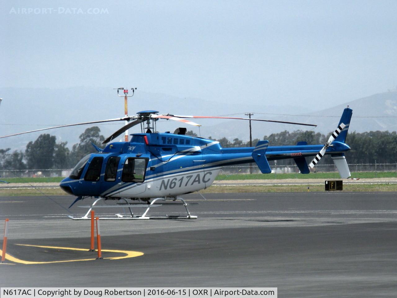 N617AC, 2003 Bell 407 C/N 53570, 2003 BELL 407, one Rolls-Royce (Allison) 250-C47B Turboshaft with FADEC, 814 shp for takeoff, 700 shp continuous. Evolutionary development of Bell LongRanger. On Aspen Helicopters ramp