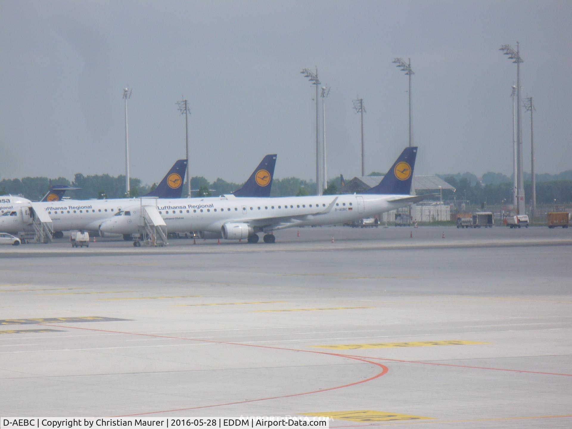 D-AEBC, 2009 Embraer 195LR (ERJ-190-200LR) C/N 19000320, Lufthansa Express ERJ190