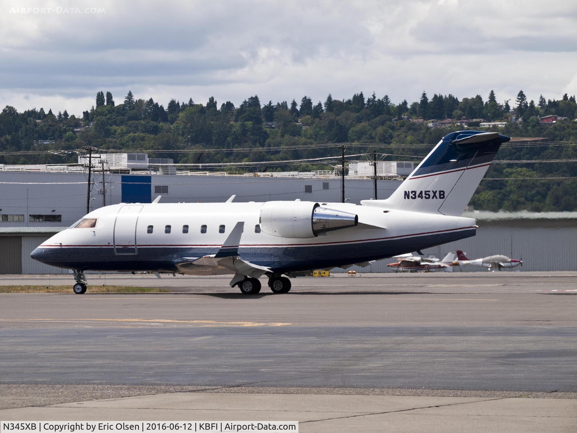 N345XB, 2005 Bombardier Challenger 604 (CL-600-2B16) C/N 5631, Bombardier at Boeing Field