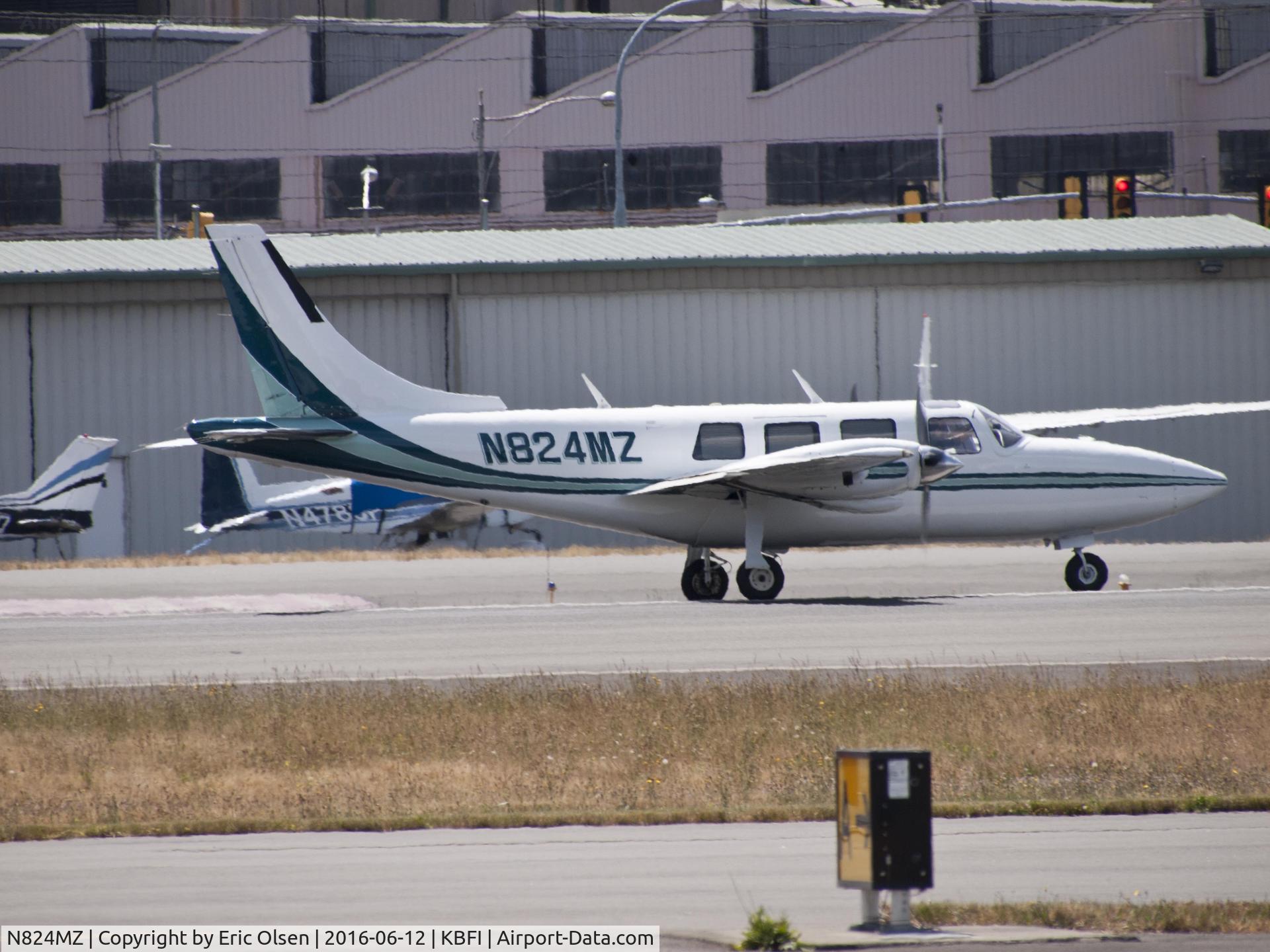 N824MZ, 1980 Piper Aerostar 601P C/N 61P08518163449, Piper Aerostar after landing.
