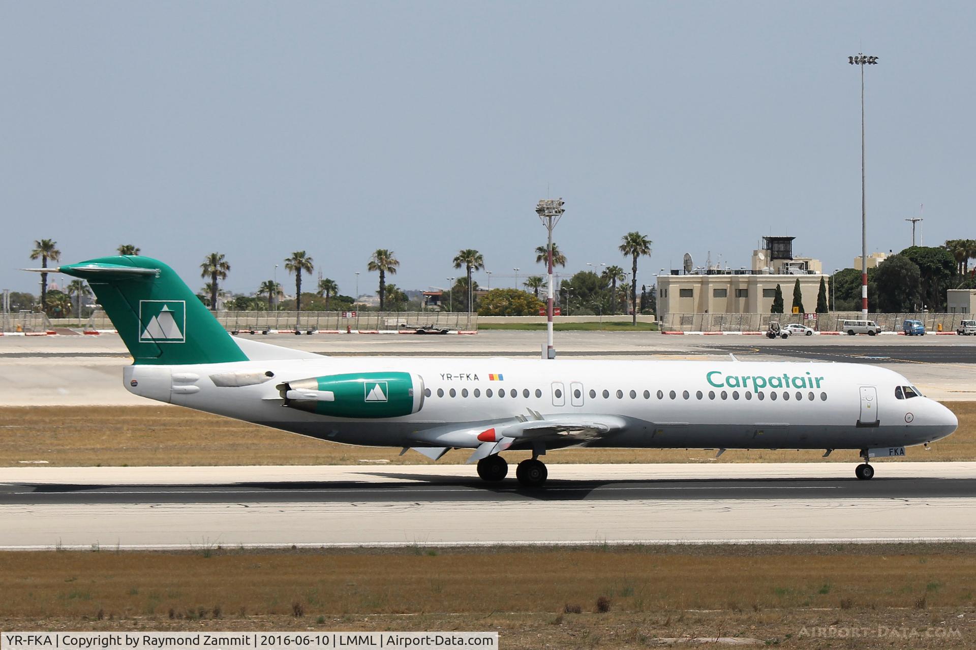 YR-FKA, 1991 Fokker 100 (F-28-0100) C/N 11340, Fokker100 YR-FKA Carpatair