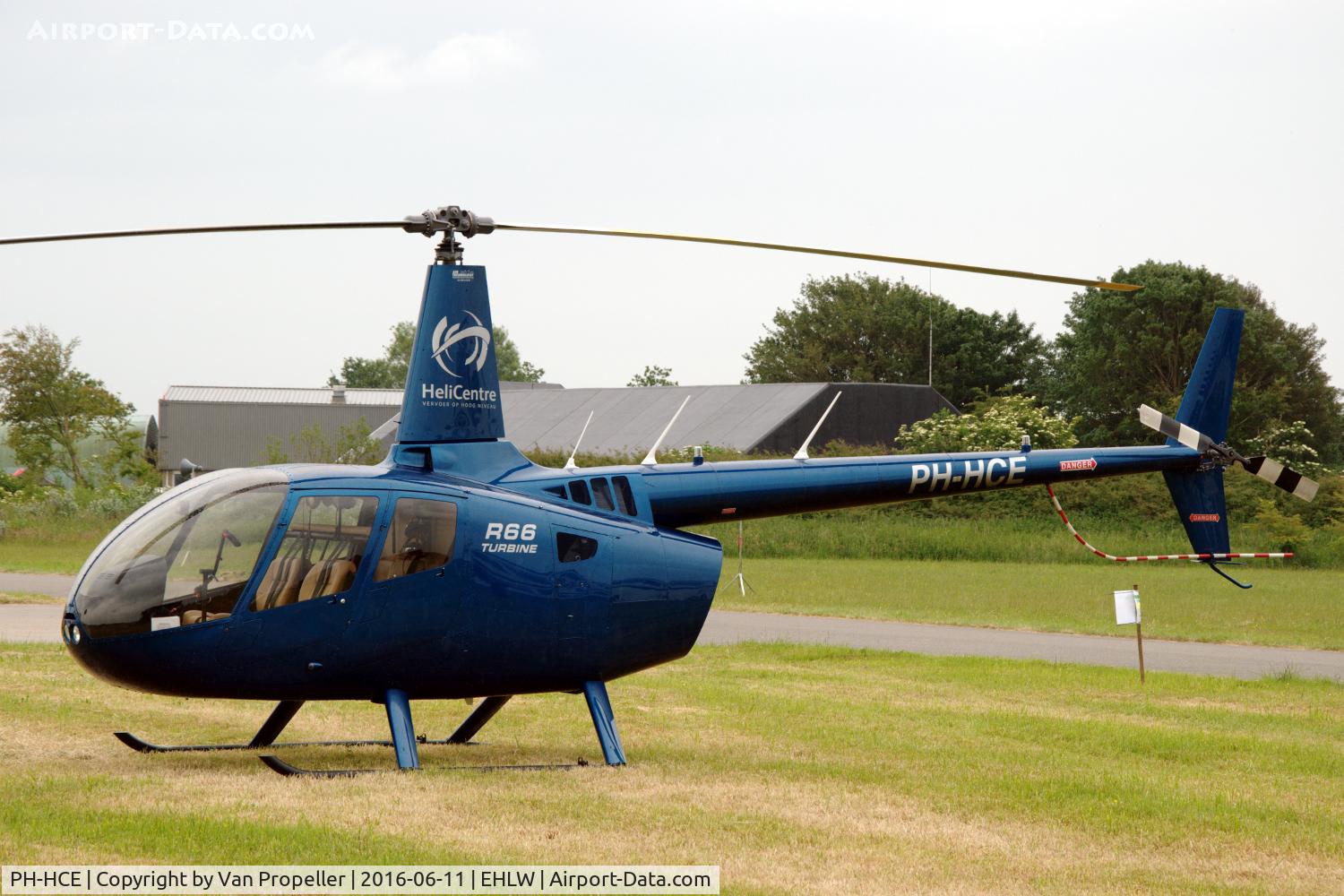 PH-HCE, 2015 Robinson R66 Turbine C/N 0624, Robinson R66 Turbine parked at Leeuwarden Air Base, the Netherlands (open days 2016)