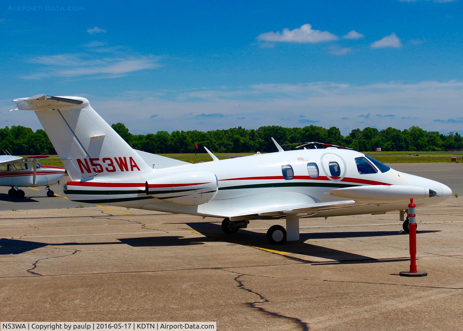 N53WA, 2007 Eclipse Aviation Corp EA500 C/N 000044, At Downtown Shreveport.