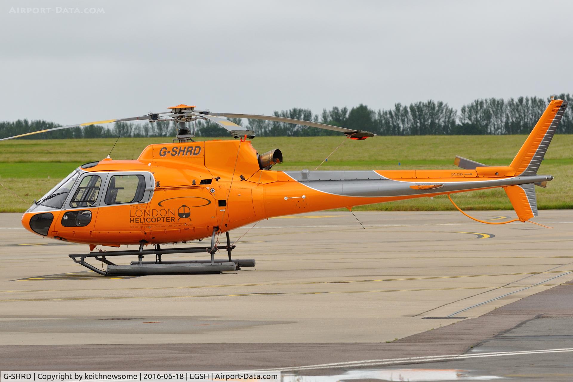 G-SHRD, 2009 Eurocopter AS-350B-2 Ecureuil Ecureuil C/N 4712, Nice Visitor.
