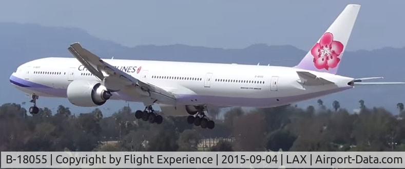 B-18055, 2014 Boeing 777-36N/ER C/N 41823, landing @LAX on runway 24L