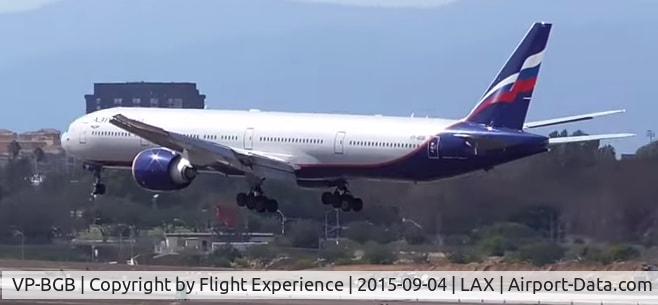 VP-BGB, 2012 Boeing 777-3M0/ER C/N 41679, Landing @ LAX runway 24L