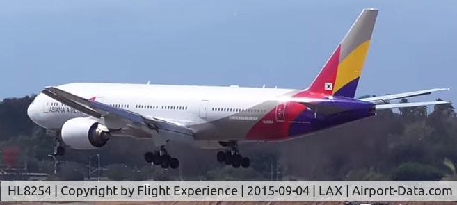 HL8254, 2012 Boeing 777-28E/ER C/N 40198, Landing @ LAX runway 24L