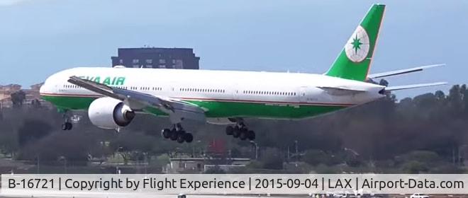 B-16721, 2015 Boeing 777-35E/ER C/N 43290, Landing @ runway 24L