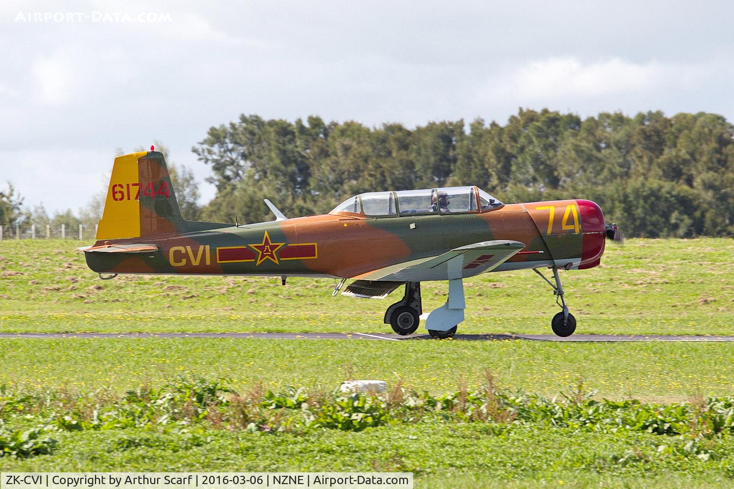 ZK-CVI, Nanchang CJ-6 C/N 3632001, ZK-CVI North Shore Aerodrome Auckland NZ 6th March 2016