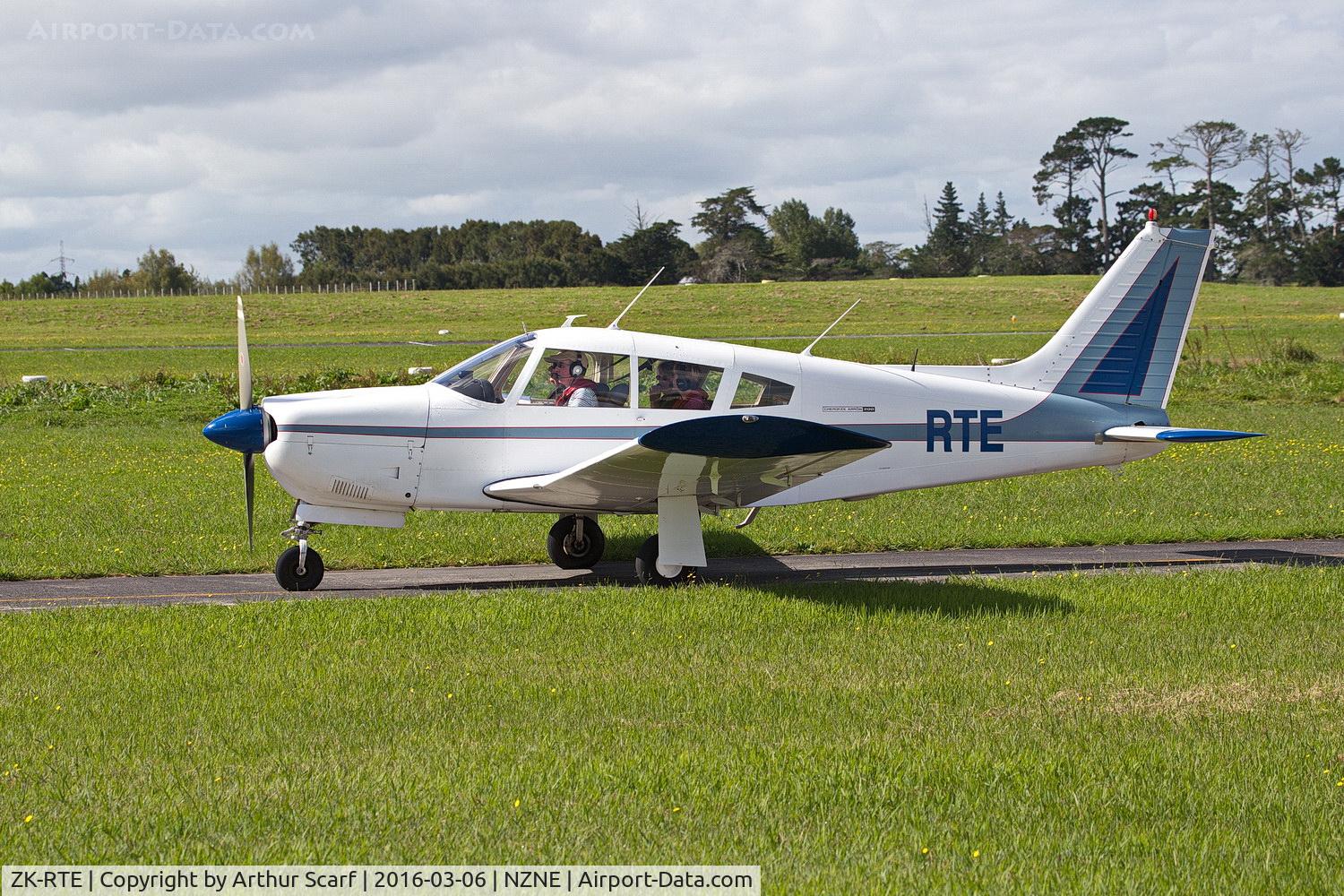 ZK-RTE, Piper PA-28R-200 Cherokee Arrow C/N 28R-35725, ZK-RTE North Shore Aerodrome Auckland NZ 6th March 2016