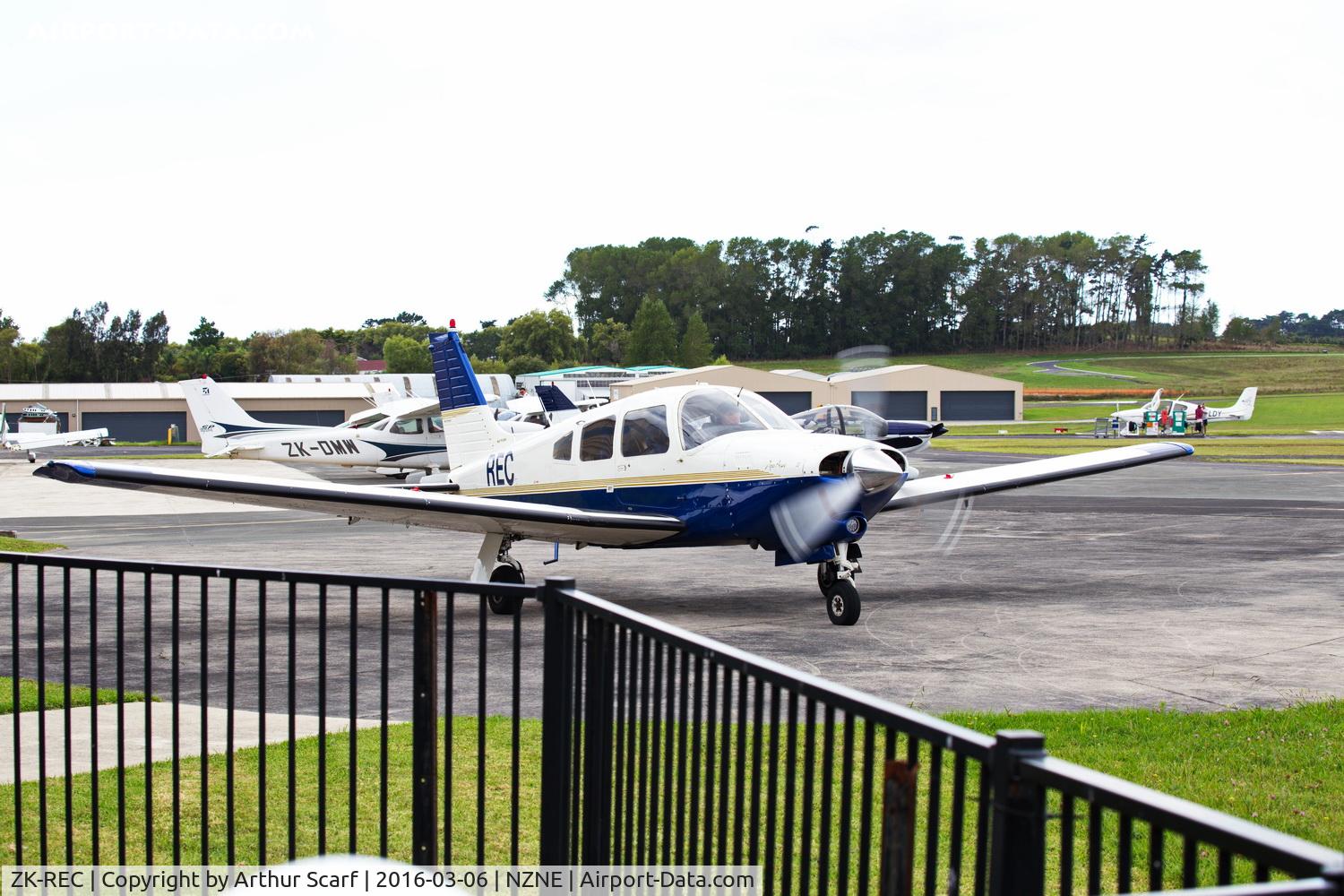 ZK-REC, Piper PA-28R-201T Cherokee Arrow III C/N 28R-7803237, ZK-REC North Shore Aerodrome Auckland NZ 6th March 2016