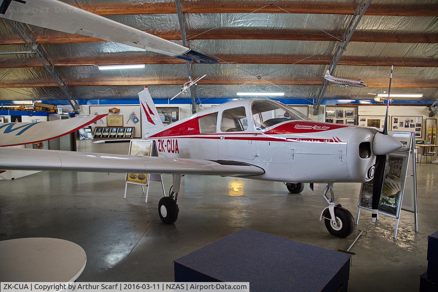 ZK-CUA, Piper PA-28-140 Cherokee C/N 28-23318, ZK-CUA Ashburton Aviation Museum Ashburton NZ 11th March 2016