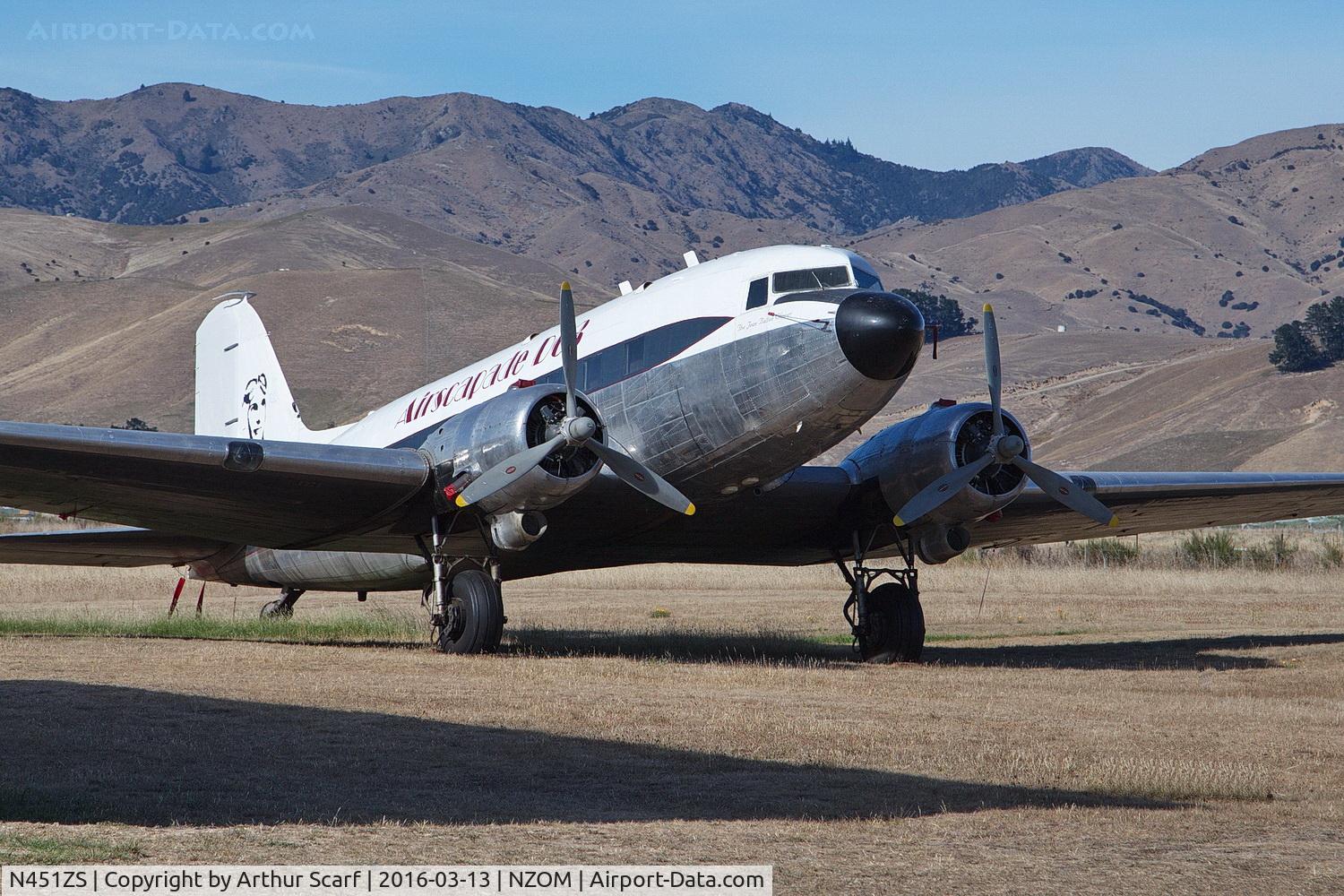 N451ZS, 1942 Douglas DC-3C C/N 4363, N451ZS Omaka Aerodrome NZ 13th March 2016