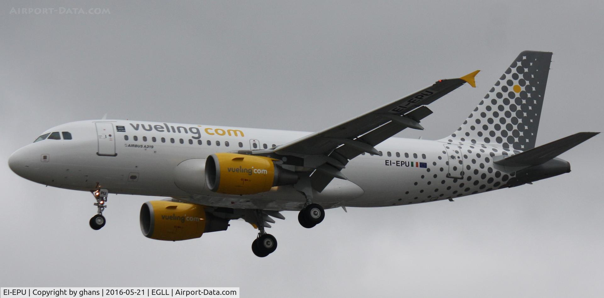 EI-EPU, 2007 Airbus A319-111 C/N 3102, Landing RW 27r