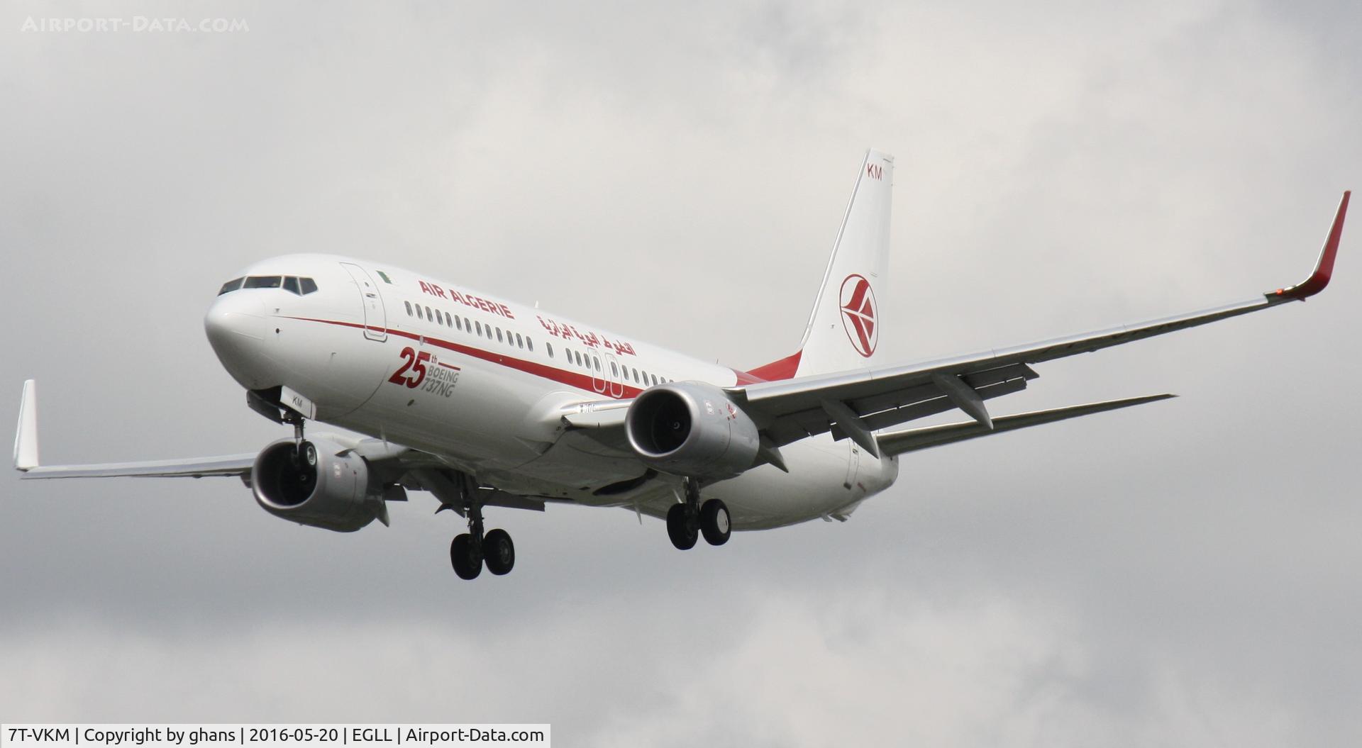7T-VKM, 2016 Boeing 737-8D6 C/N 60749, 25th Boeing 737NG