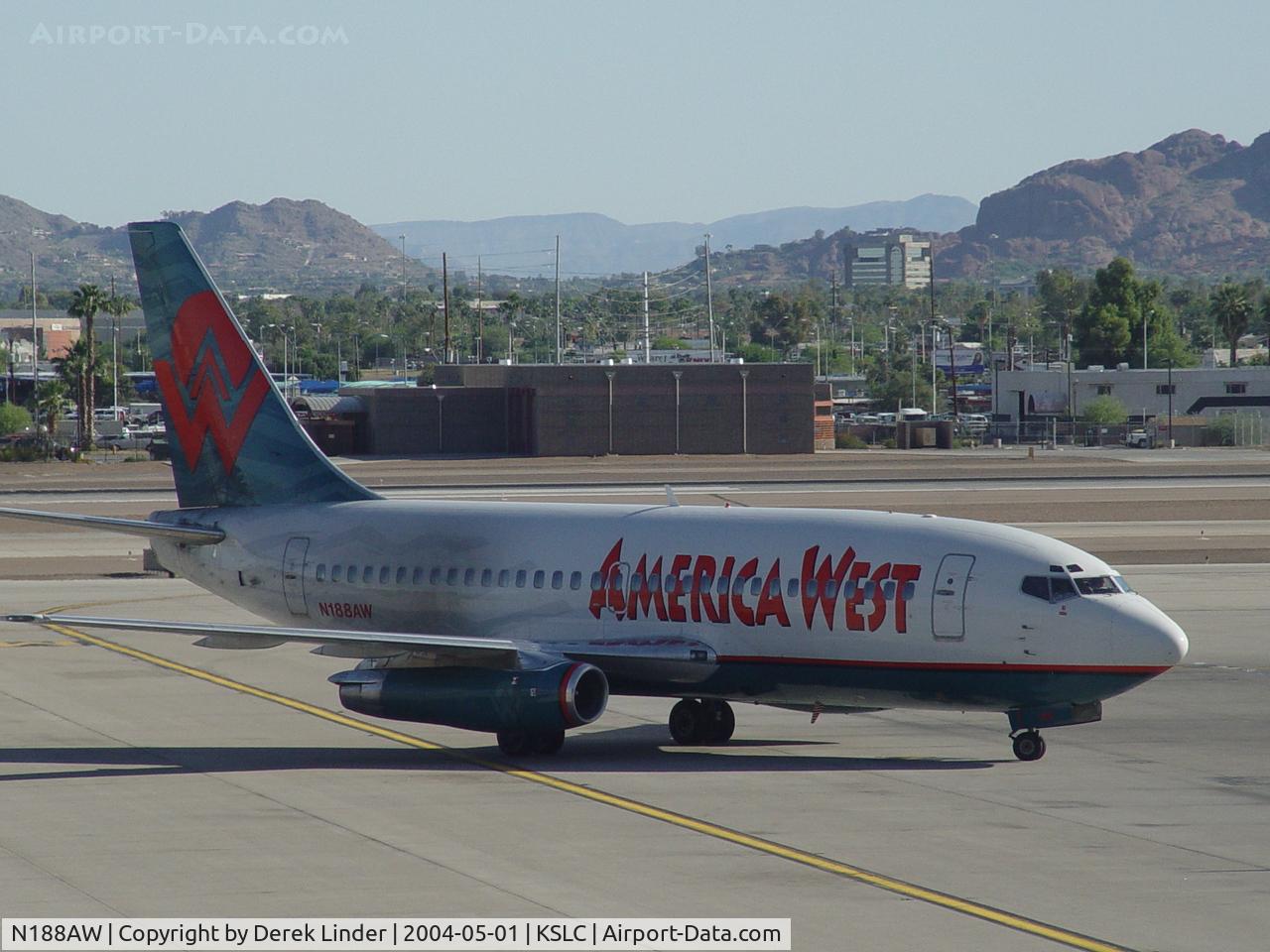 N188AW, 1982 Boeing 737-277 C/N 22655, N188AW @ SLC
