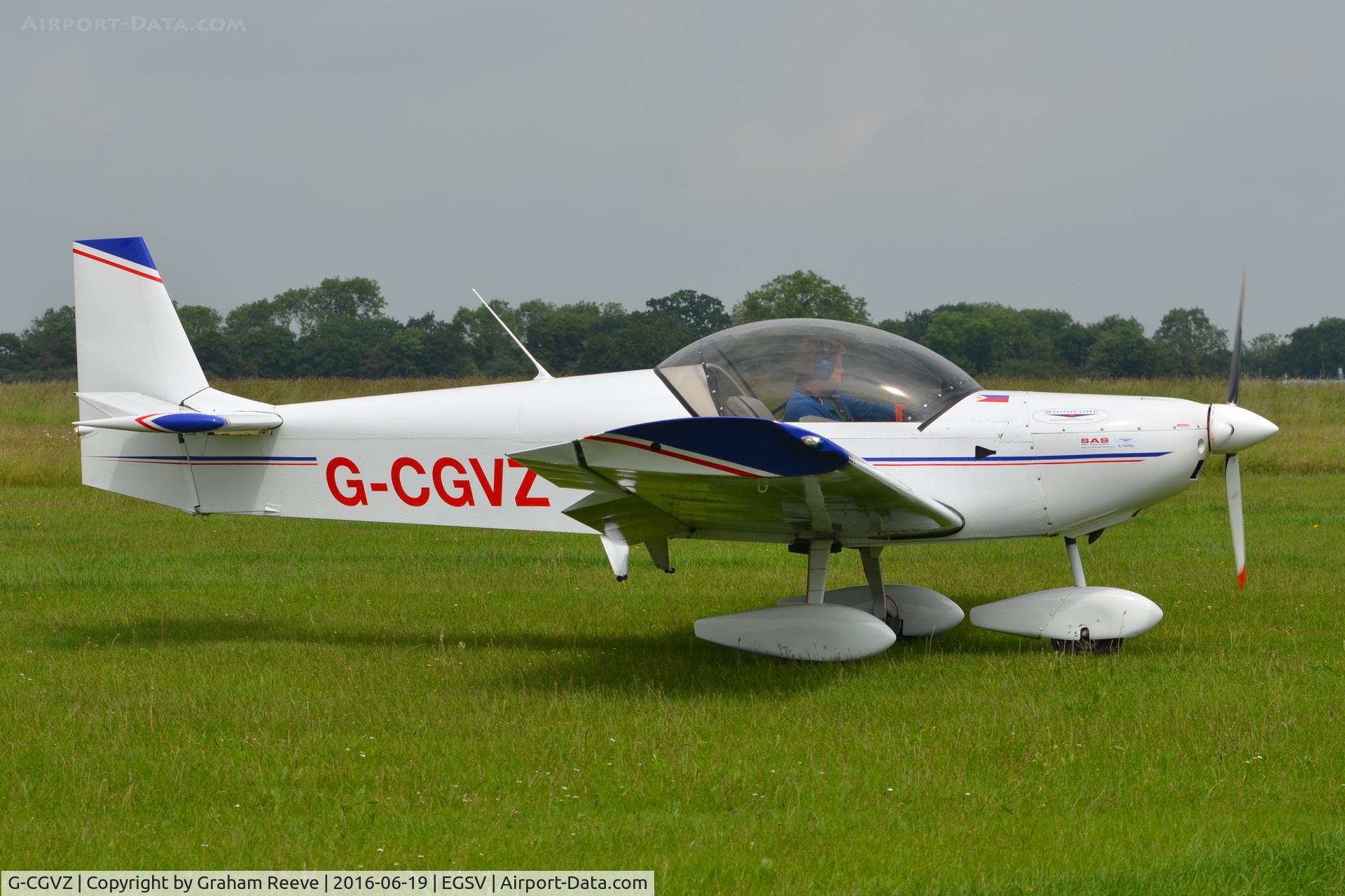 G-CGVZ, 2011 Zenair CH-601 XL C/N LAA 162B-14990, Just landed at Old Buckenham.