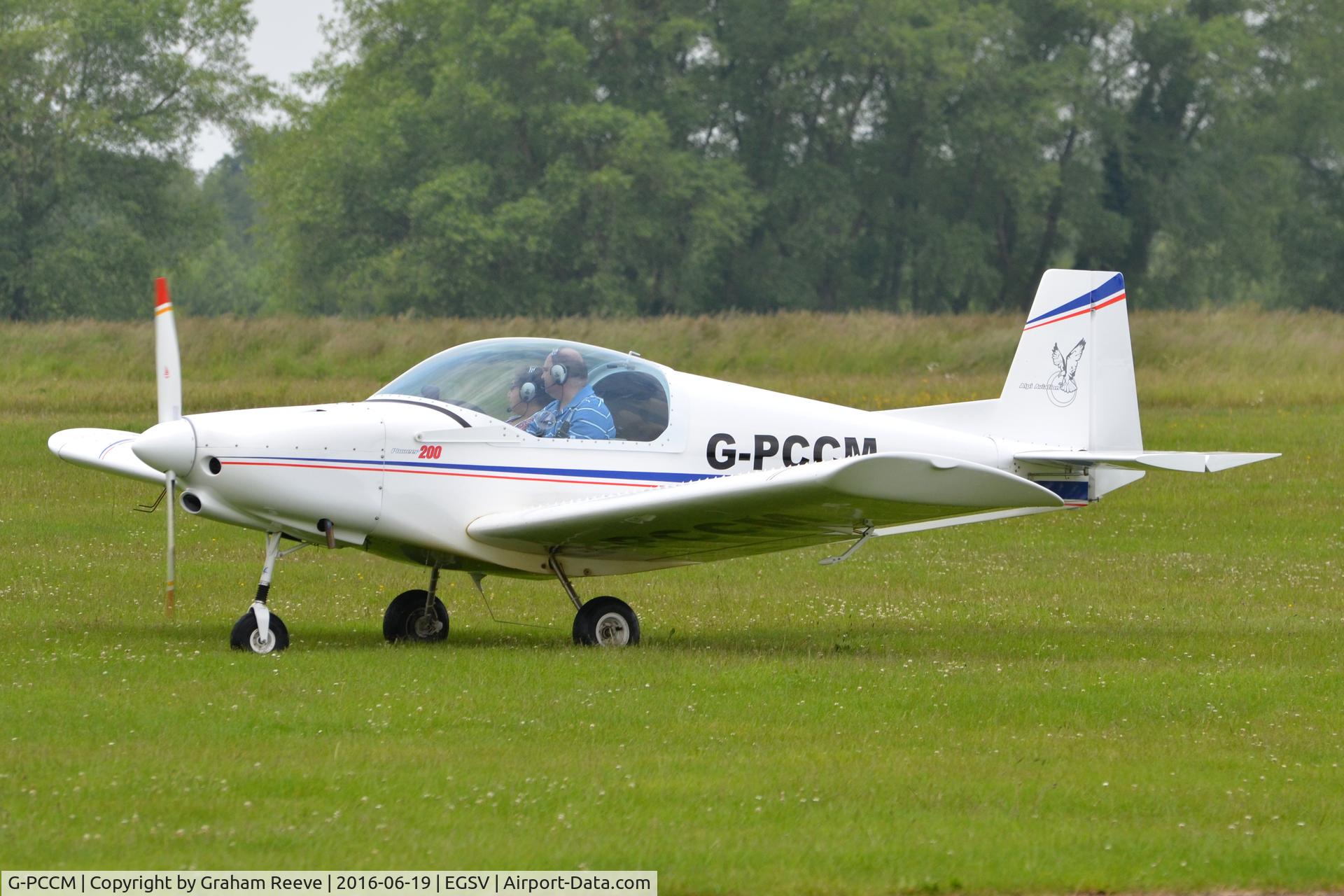 G-PCCM, 2014 Alpi Aviation Pioneer 200-M C/N LAA 334-15250, Just landed at Old Buckenham.