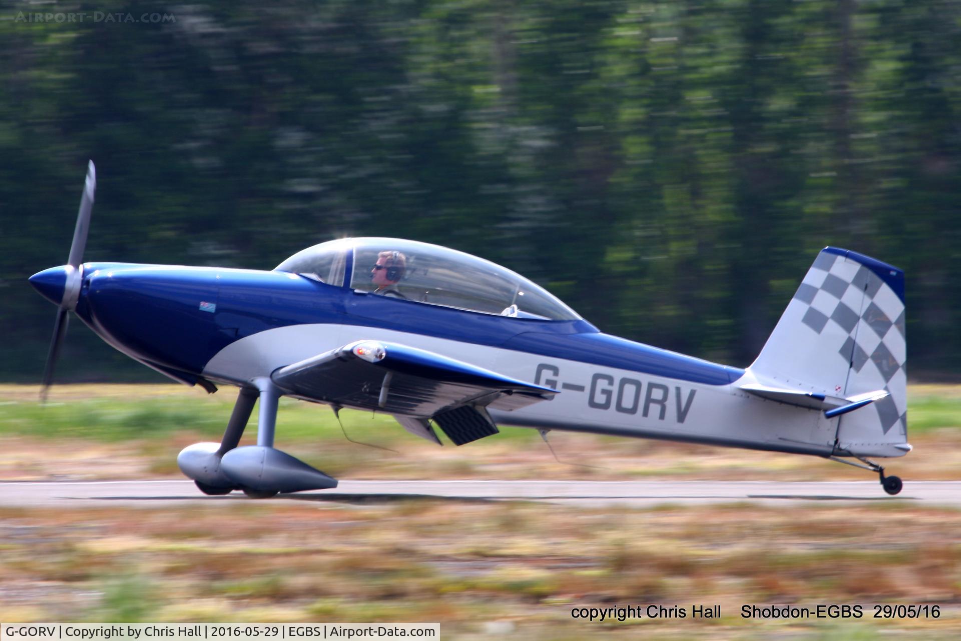 G-GORV, 2013 Vans RV-8 C/N LAA 303-14847, at Shobdon