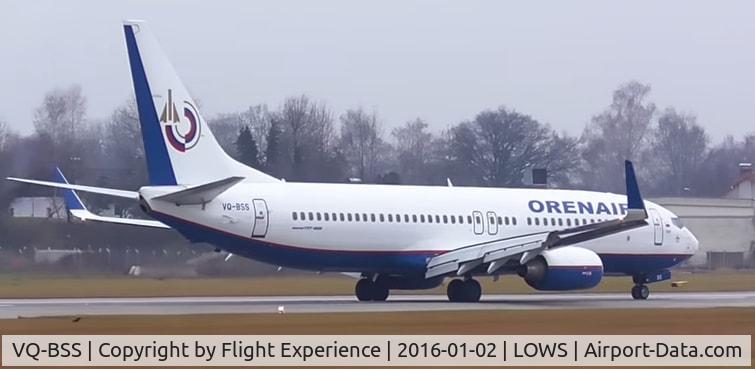 VQ-BSS, 2006 Boeing 737-8AS C/N 33602, landing @ salzburg