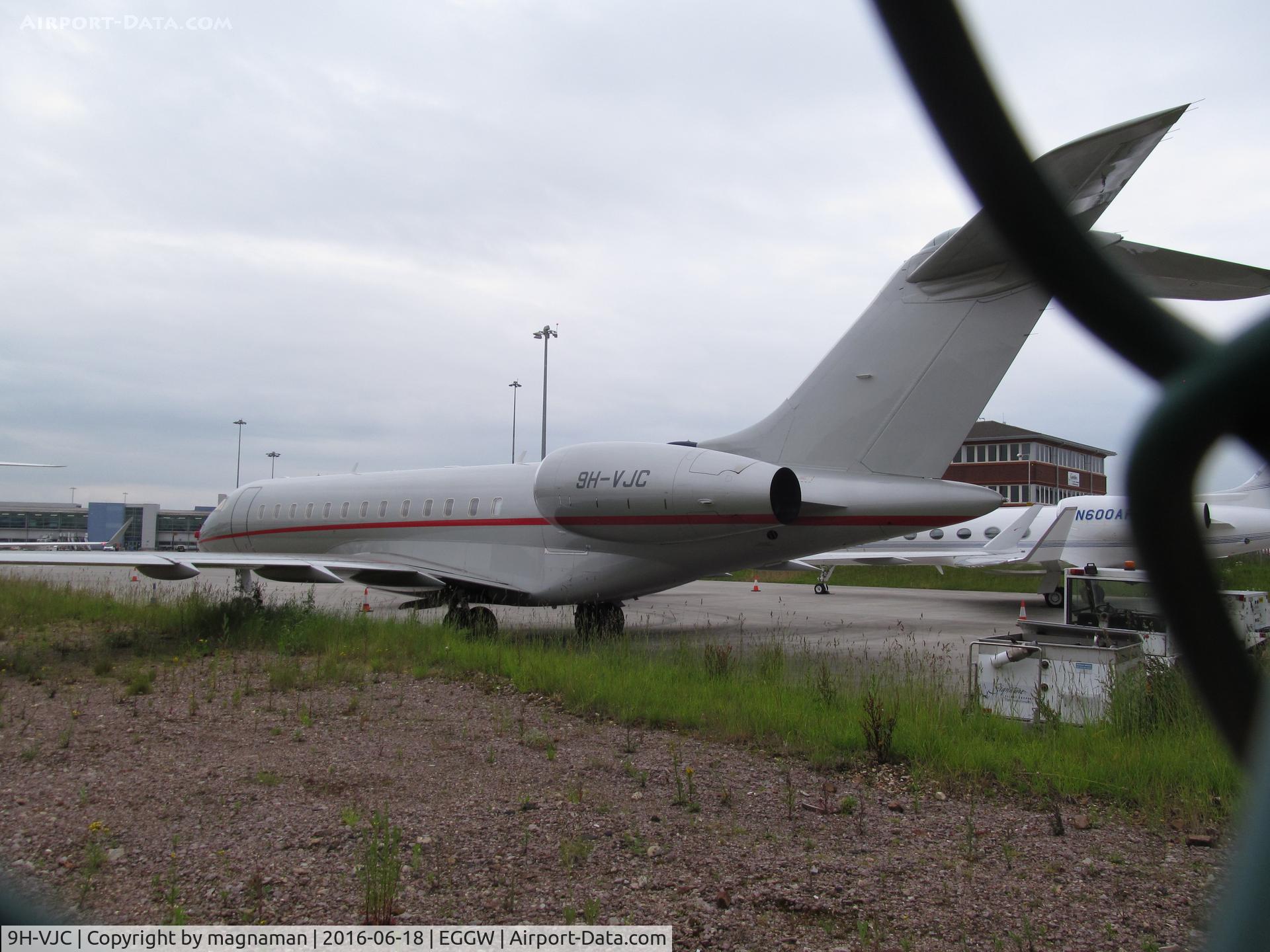 9H-VJC, 2011 Bombardier BD-700-1A10 Global Express C/N 9448, at luton