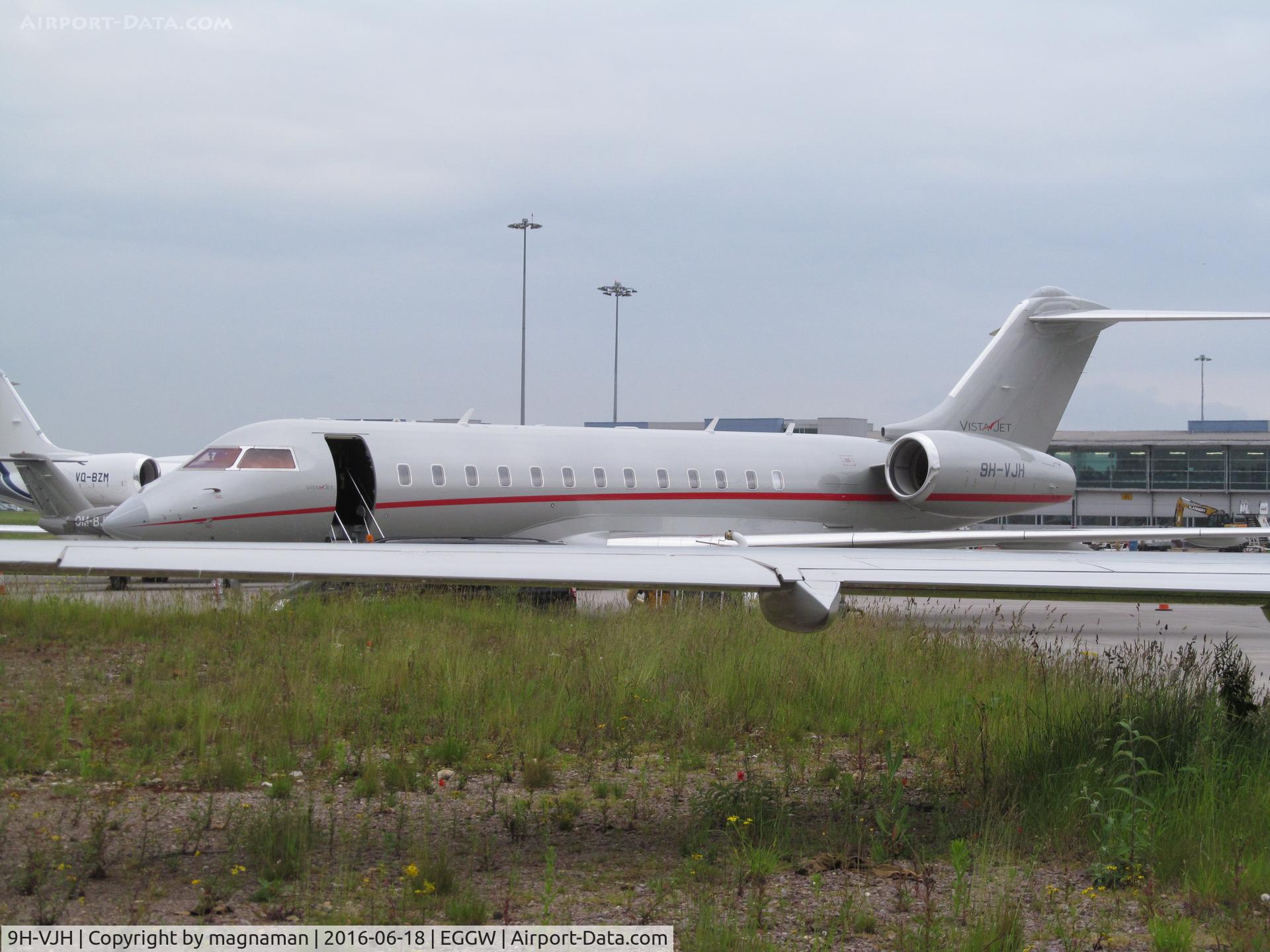 9H-VJH, 2013 Bombardier BD-700-1A10 Global 6000 C/N 9585, at luton