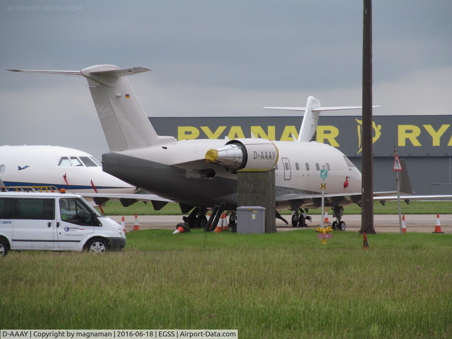 D-AAAY, 2004 Bombardier Challenger 604 (CL-600-2B16) C/N 5602, at stansted