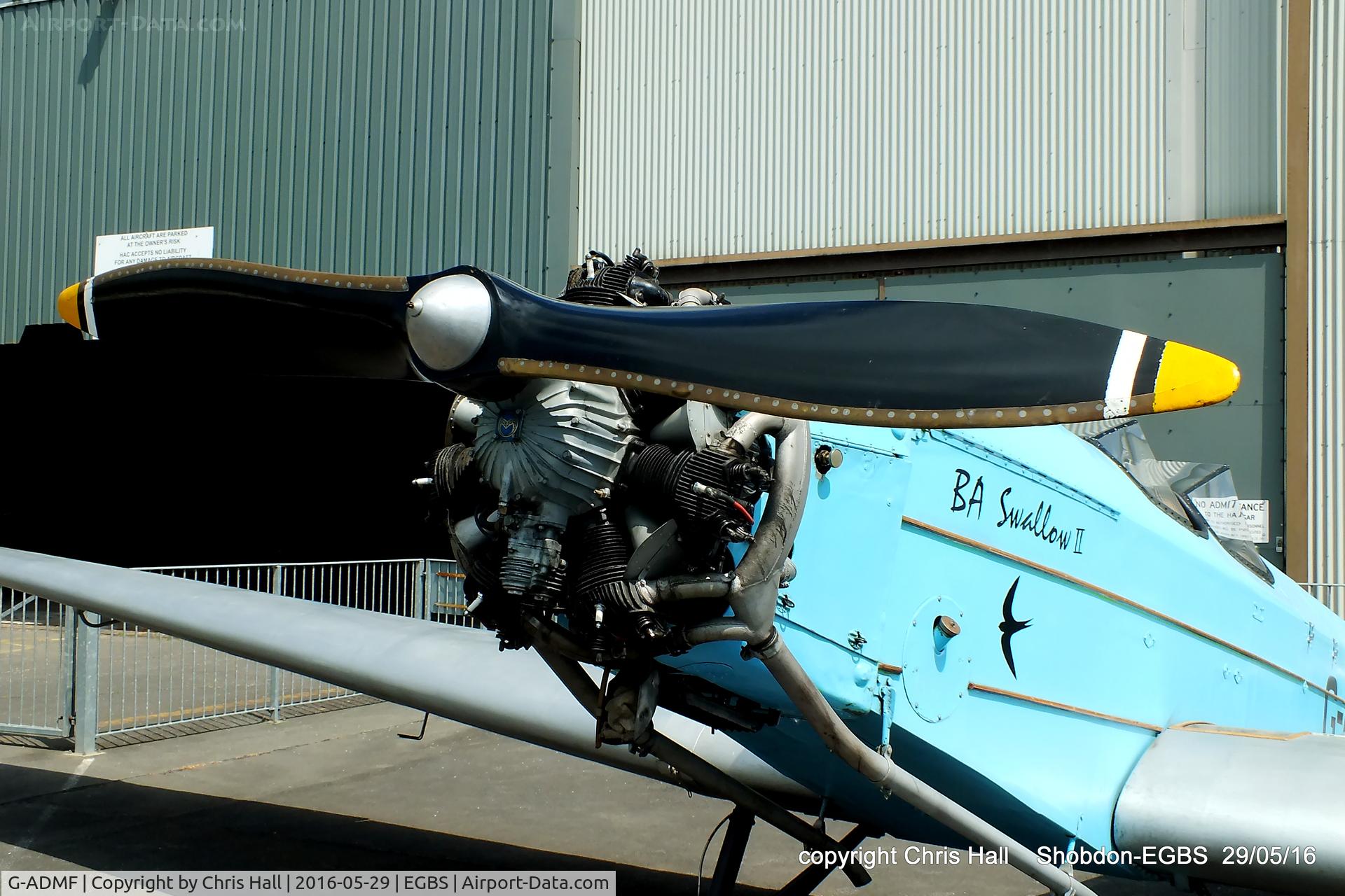 G-ADMF, 1935 British Aircraft Manufacturing Company Ltd BA SWALLOW L25C MK.2 C/N 406, at Shobdon