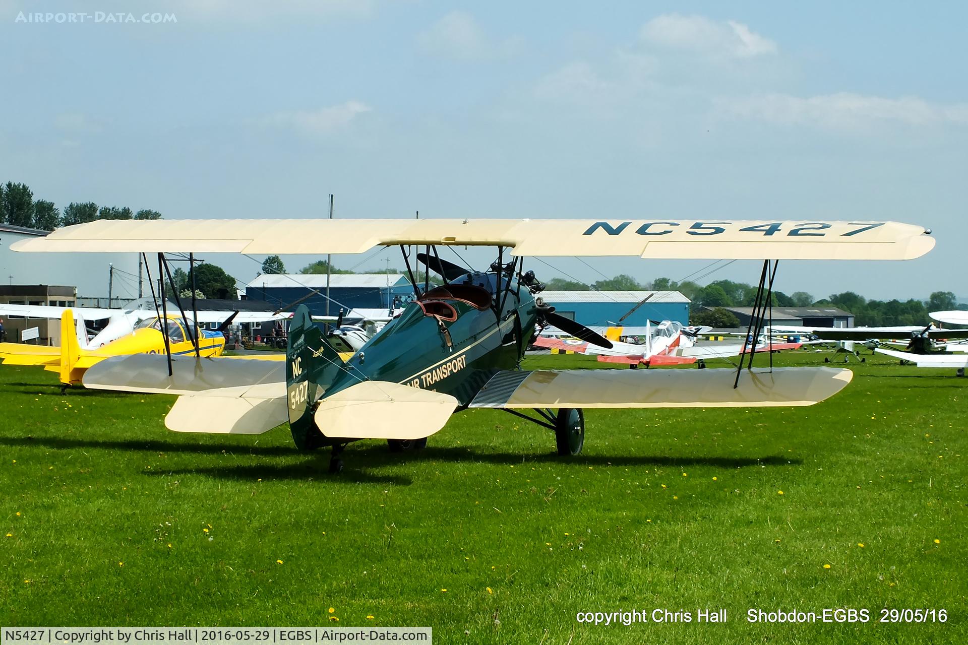 N5427, 1928 Travel Air 4000 C/N 516, at Shobdon