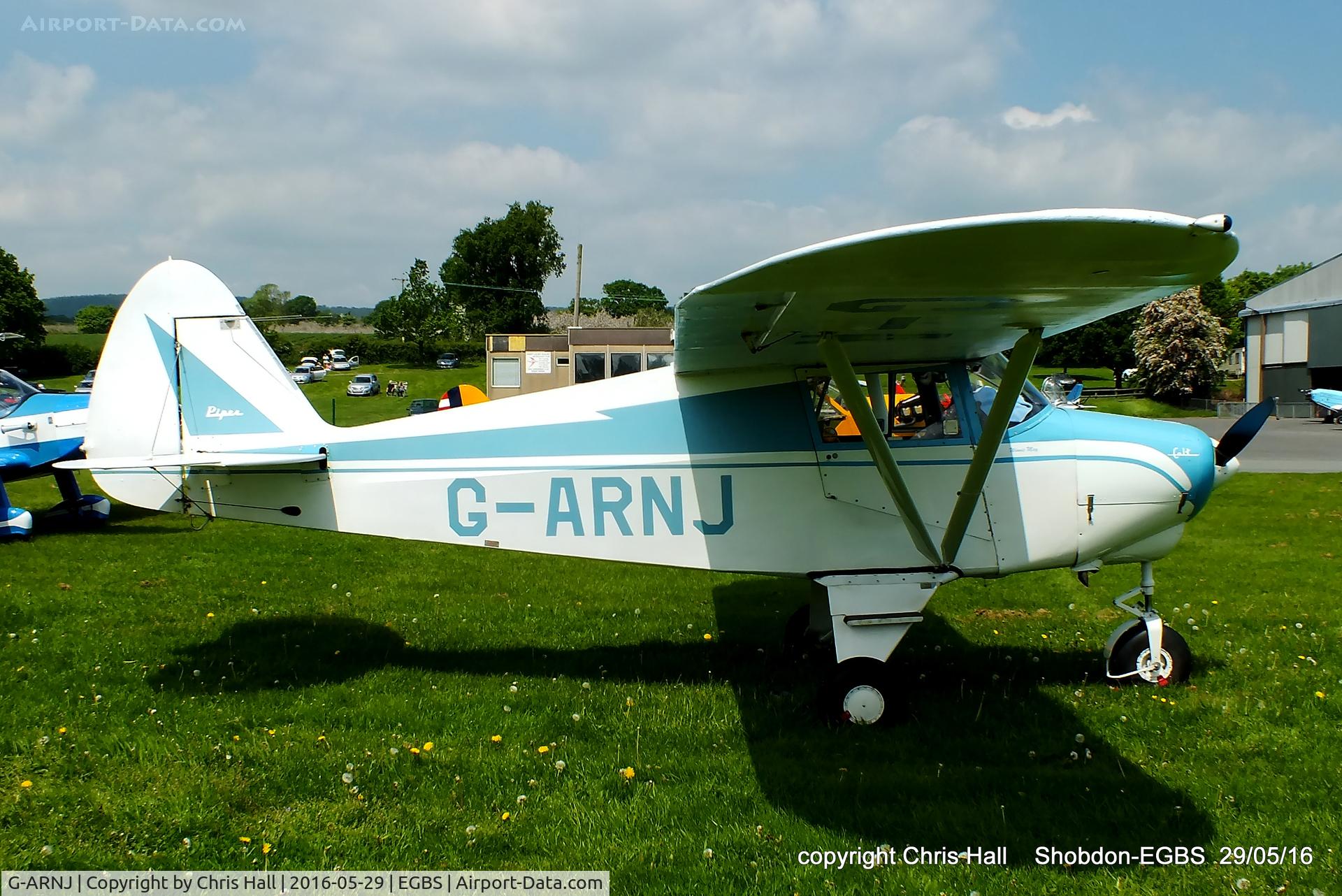 G-ARNJ, 1961 Piper PA-22-108 Colt Colt C/N 22-8587, at Shobdon