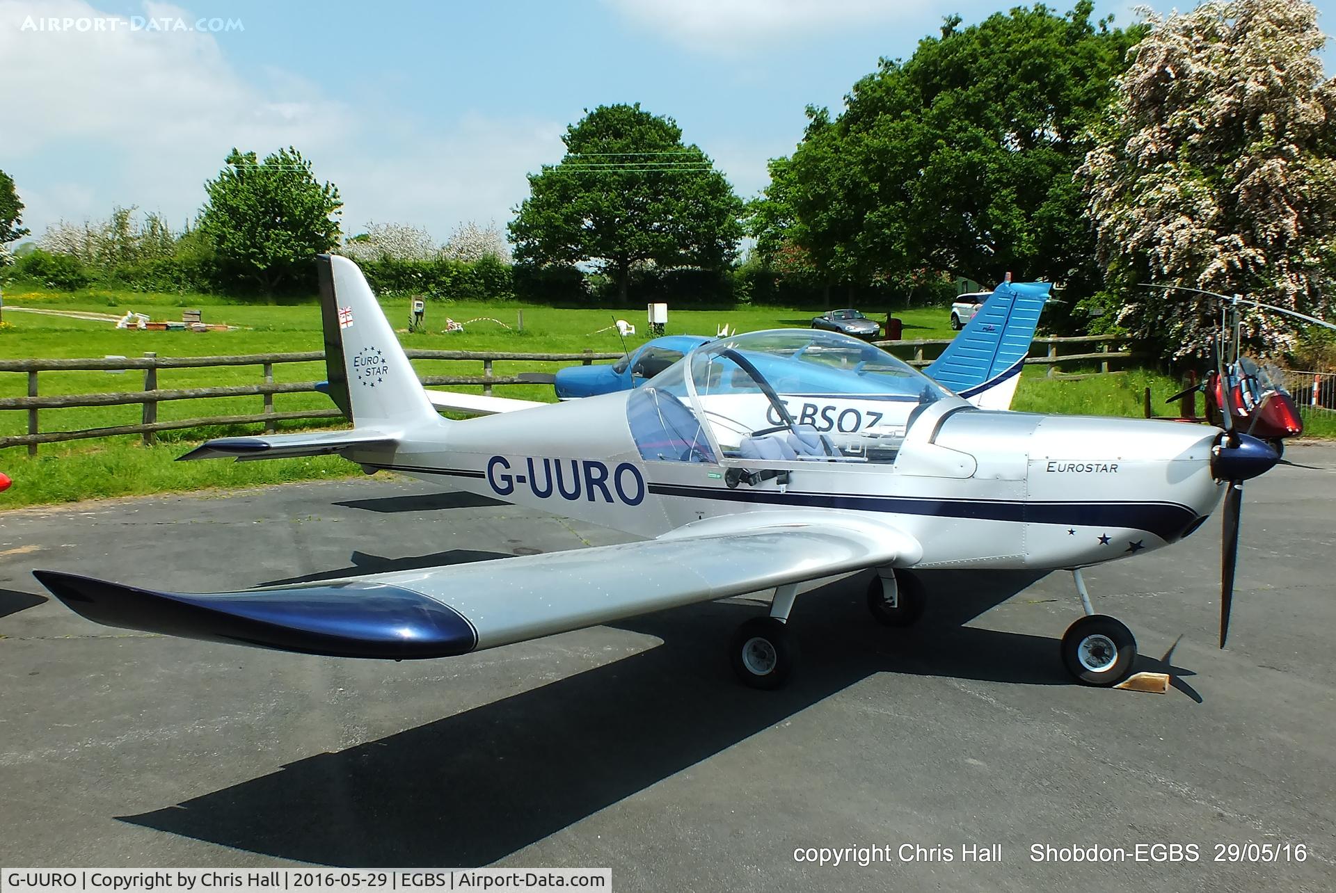 G-UURO, 2006 Aerotechnik EV-97 Eurostar C/N PFA 315-14480, at Shobdon
