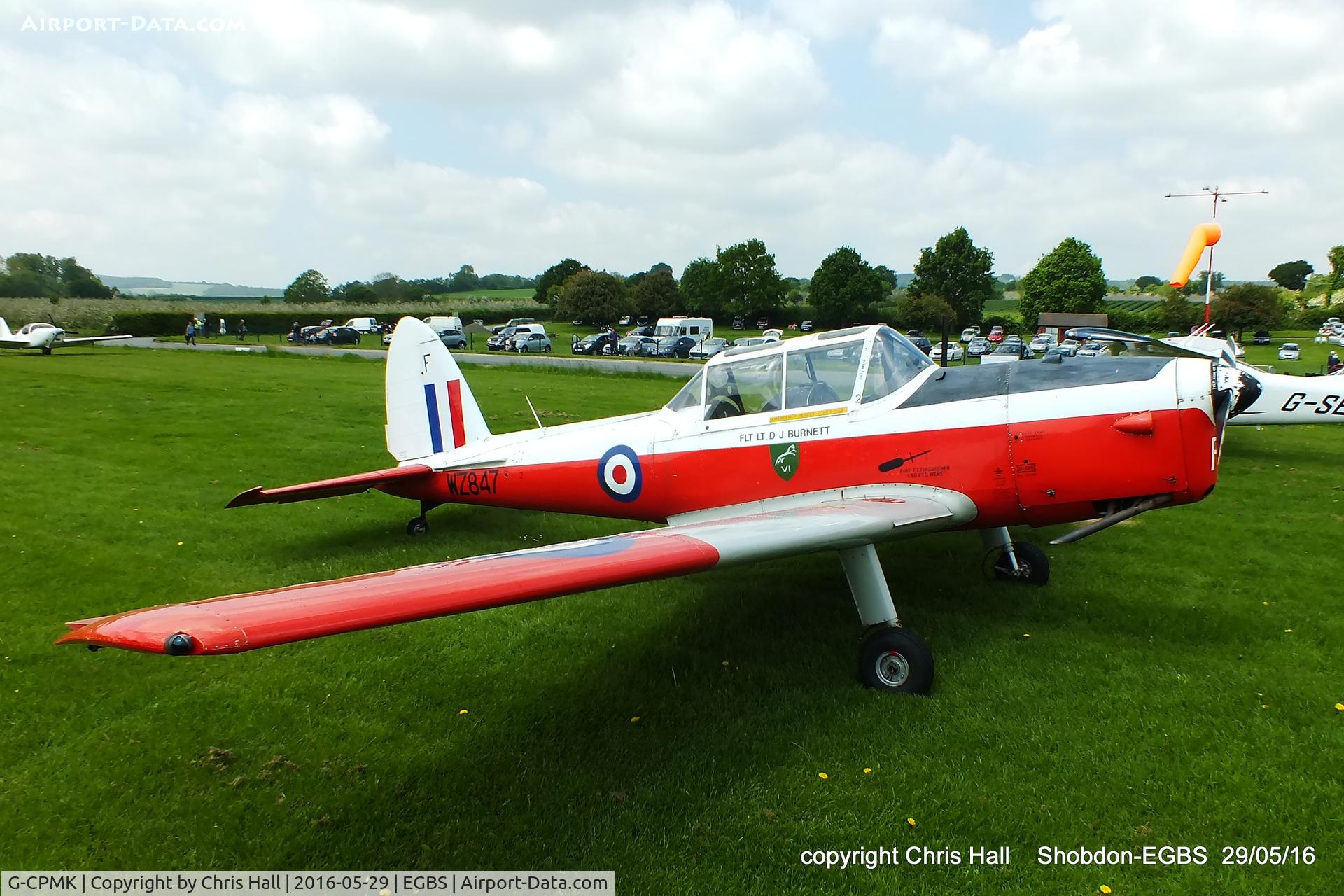 G-CPMK, 1953 De Havilland DHC-1 Chipmunk T.10 C/N C1/0866, at Shobdon