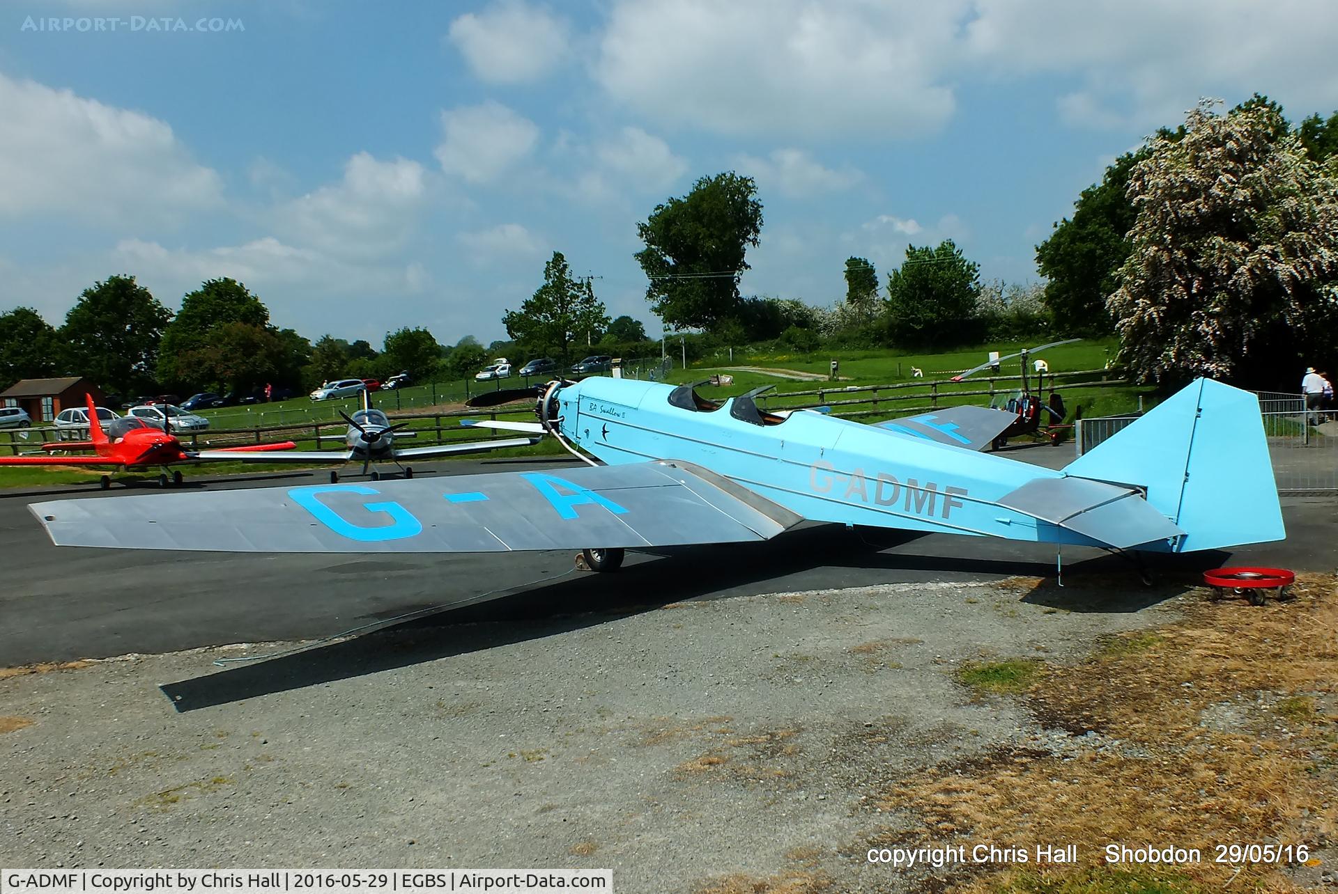 G-ADMF, 1935 British Aircraft Manufacturing Company Ltd BA SWALLOW L25C MK.2 C/N 406, at Shobdon