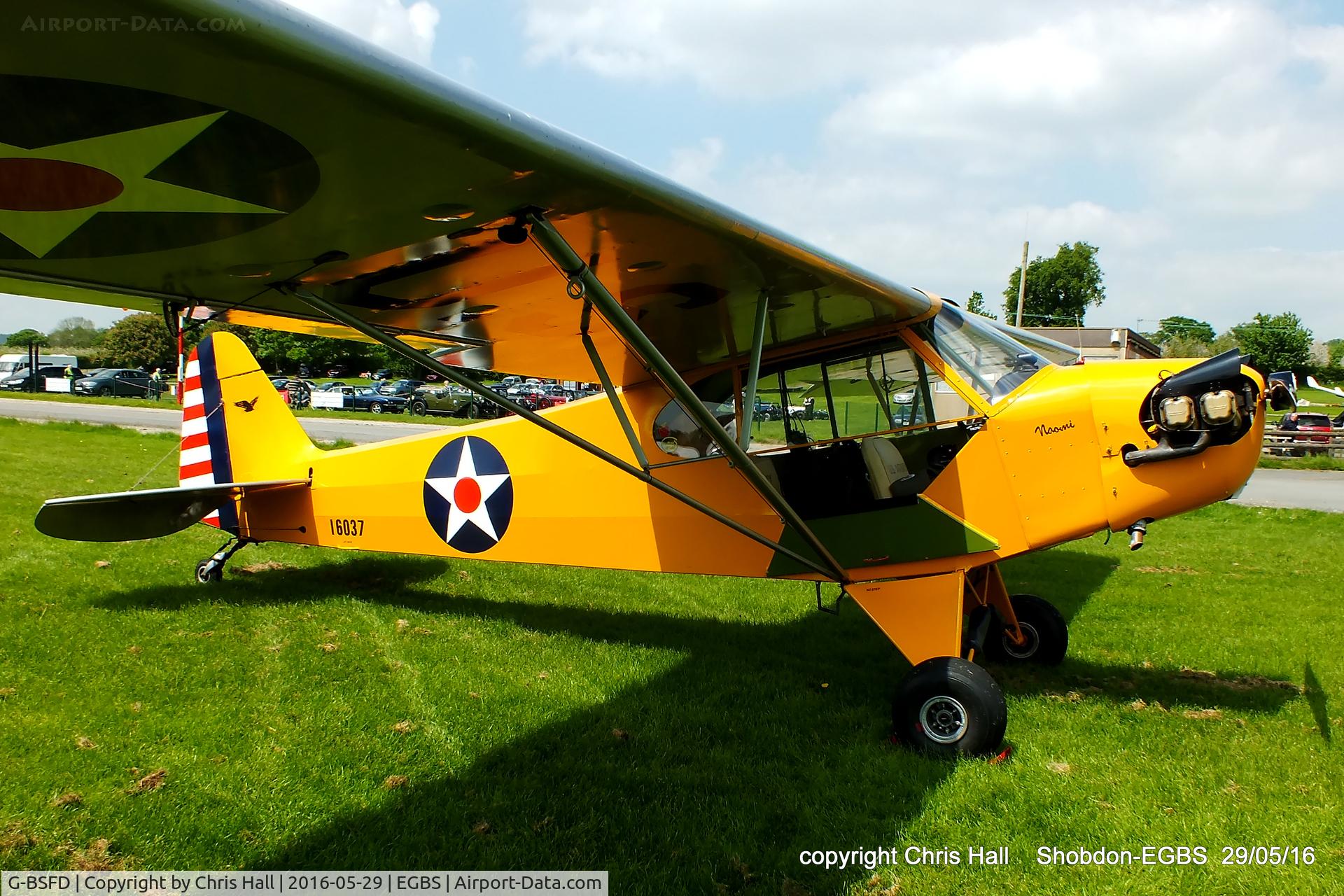 G-BSFD, 1946 Piper J3C-65 Cub Cub C/N 16037, at Shobdon