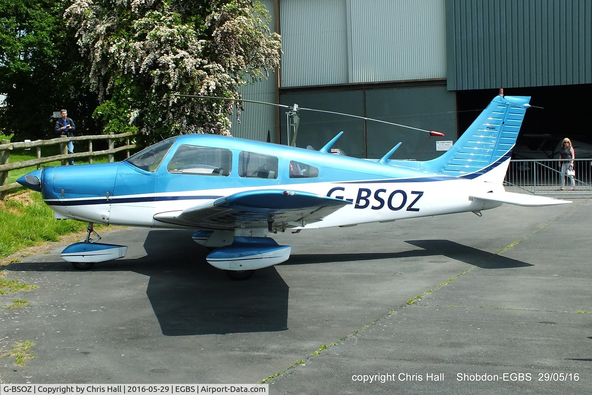 G-BSOZ, 1979 Piper PA-28-161 Cherokee Warrior II C/N 28-7916080, at Shobdon
