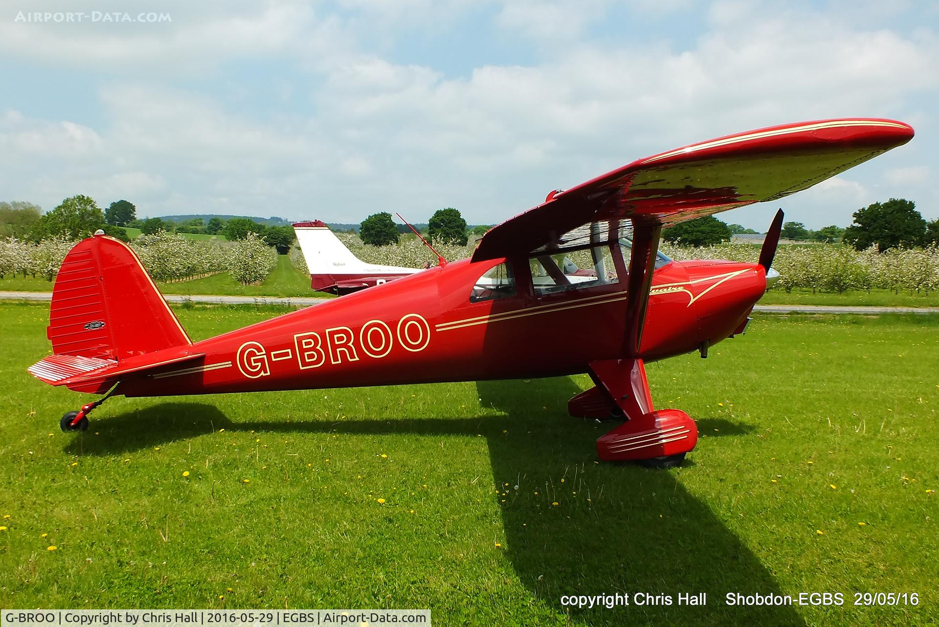 G-BROO, 1948 Luscombe 8E Silvaire C/N 6154, at Shobdon