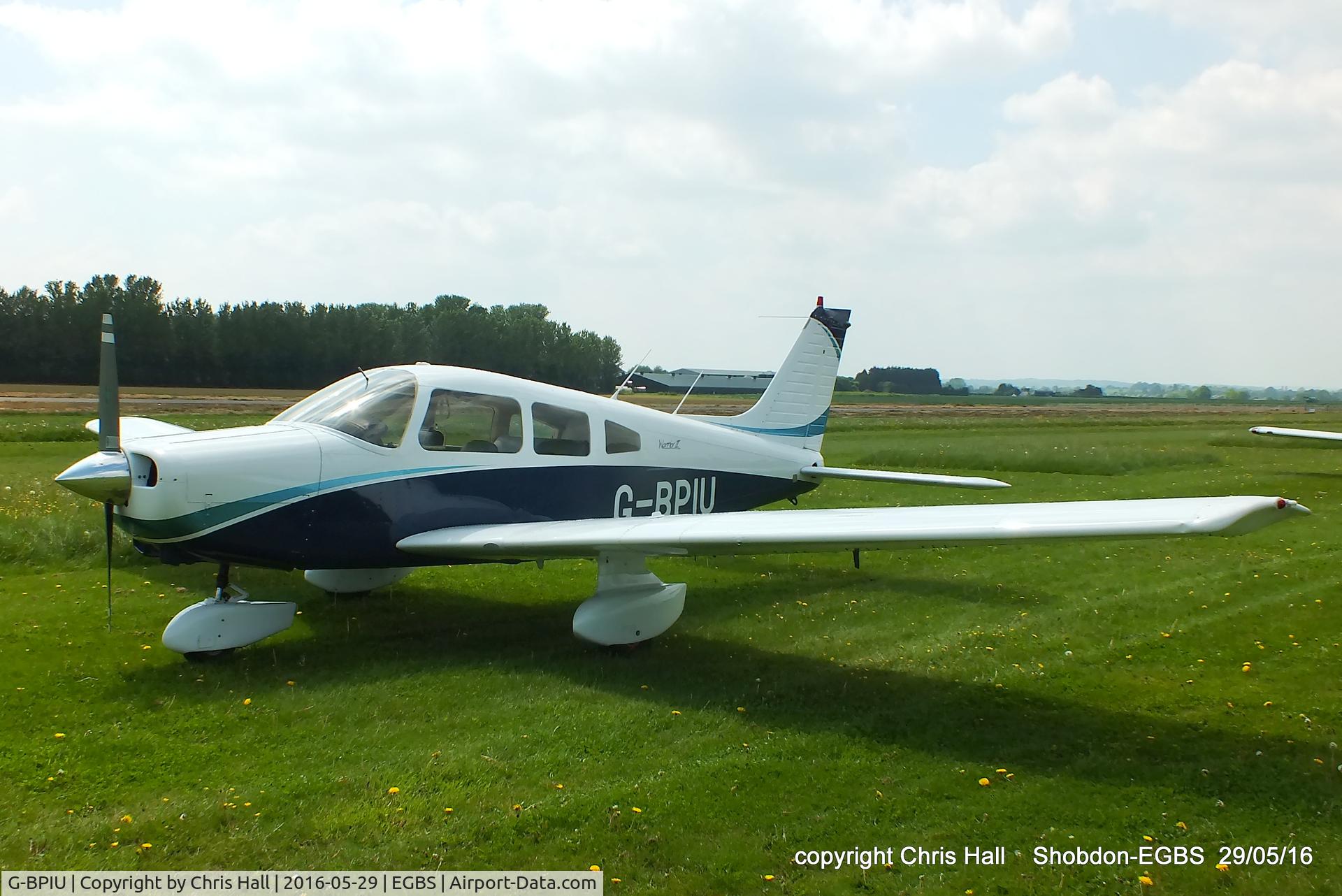 G-BPIU, 1979 Piper PA-28-161 Cherokee Warrior II C/N 28-7916303, at Shobdon