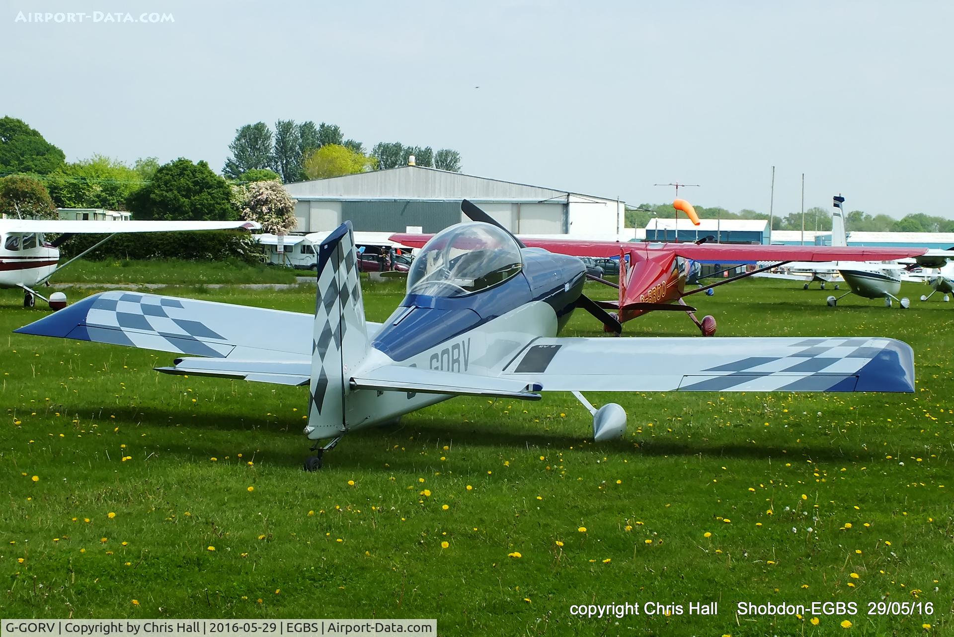 G-GORV, 2013 Vans RV-8 C/N LAA 303-14847, at Shobdon