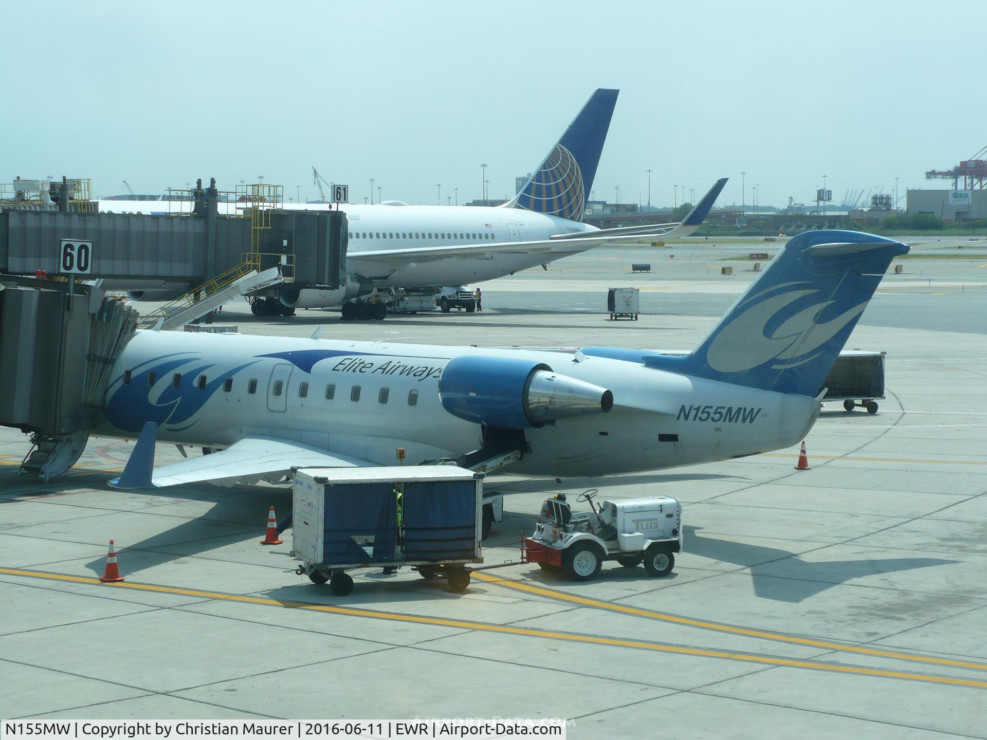 N155MW, 1993 Bombardier CRJ-200LR (CL-600-2B19) C/N 7021, Elite Airways CRJ200
