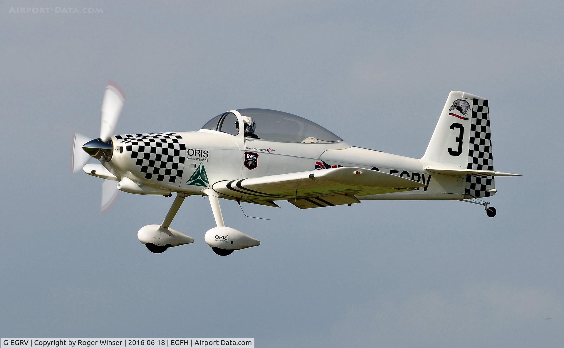 G-EGRV, 2007 Vans RV-8 C/N PFA 303-13639, Raven 3 of Team Raven.