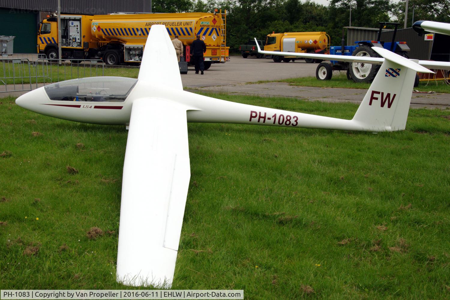 PH-1083, 1983 Rolladen-Schneider LS-4a C/N 4291, Rolladen-Schneider LS4-a glider of the Friese Aero Club at Leeuwarden Air Base, the Netherlands, during the 2016 open days.