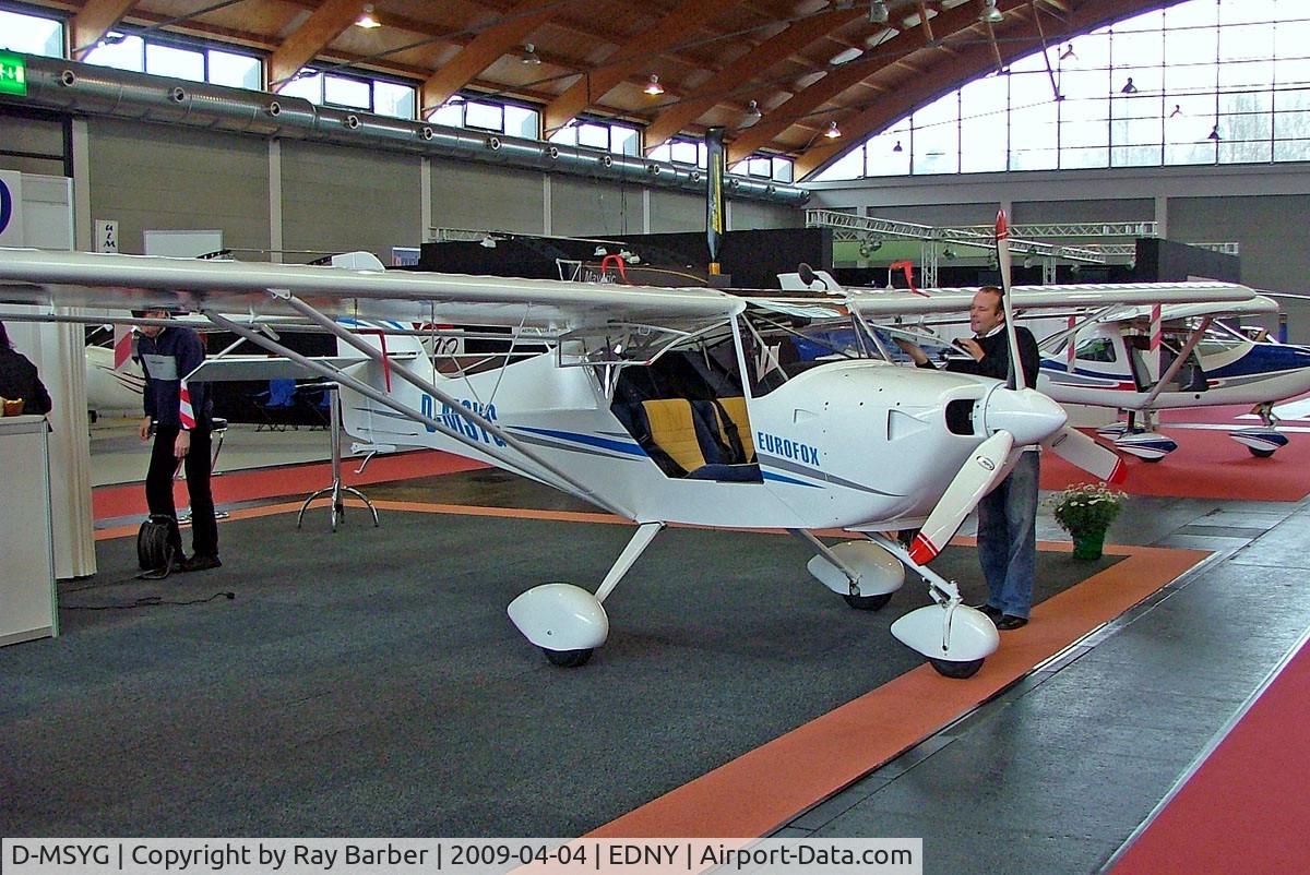 D-MSYG, Aeropro Eurofox C/N Not found D-MSYG, Aeropro Eurofox [Unknown] Friedrichshafen~D 04/04/2009